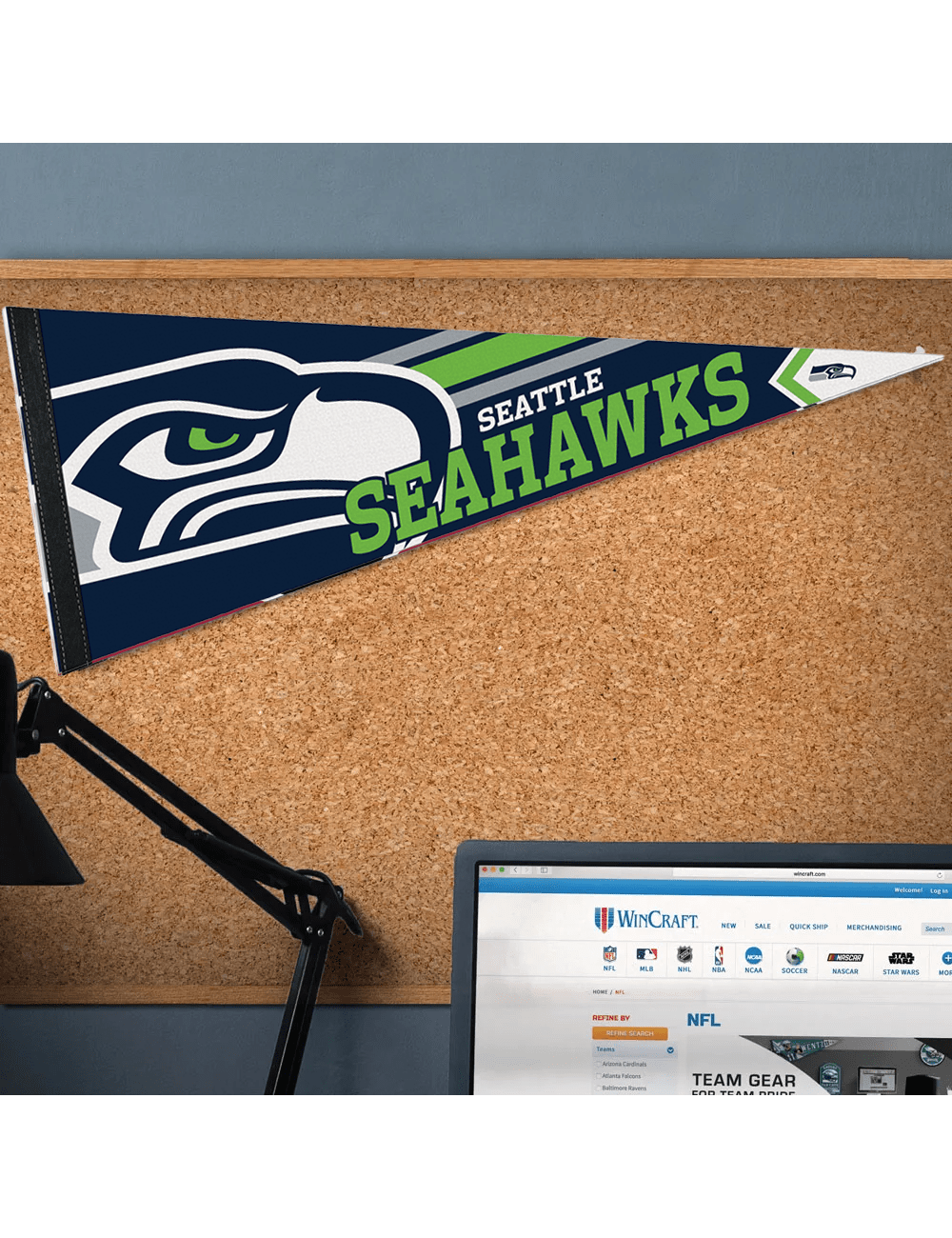 Seattle Seahawks Wincraft NFL Team Premium 12" x 30" Pennant