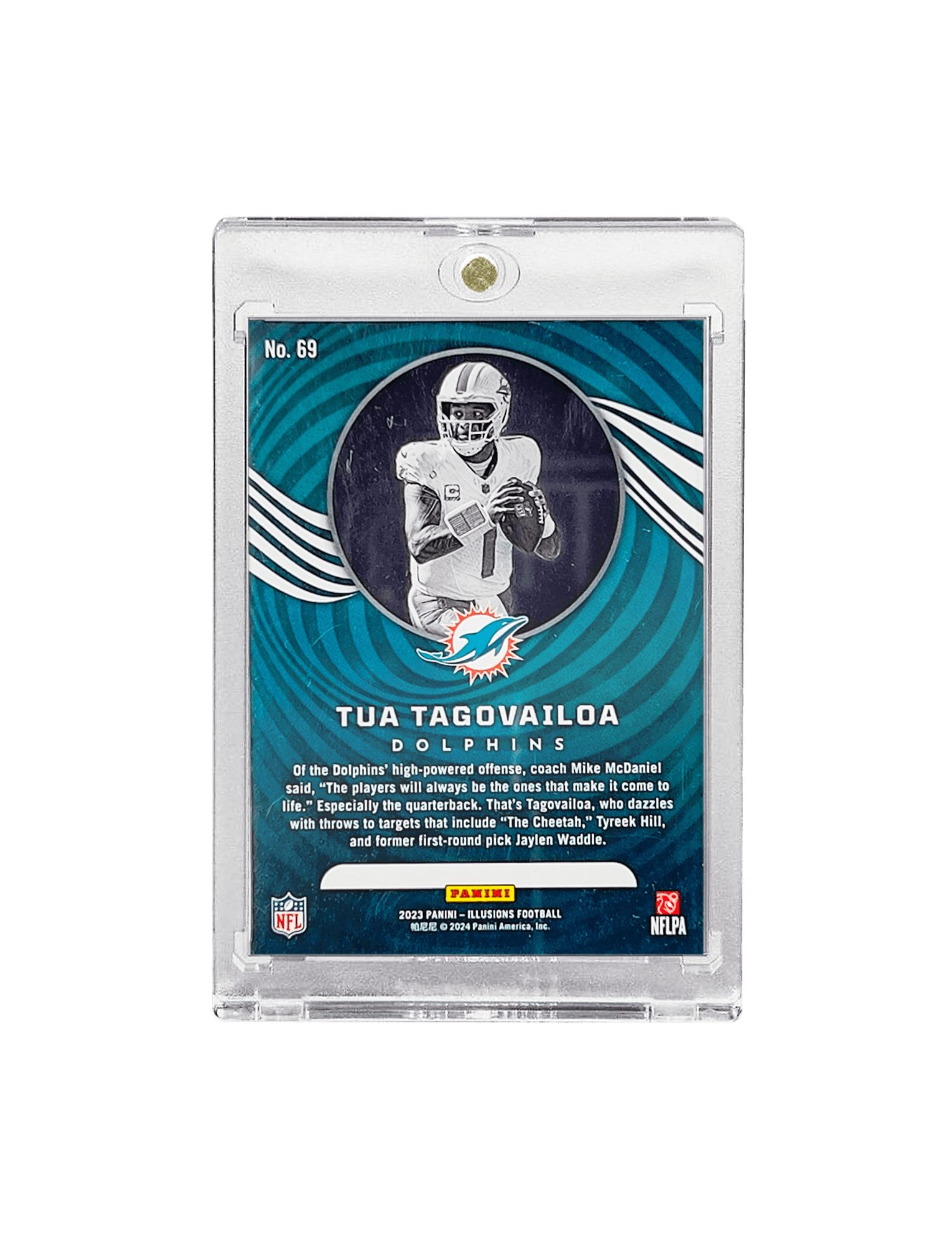 Tua Tagovailoa Miami Dolphins Panini NFL Illusions 23 Orange /499 69 Card