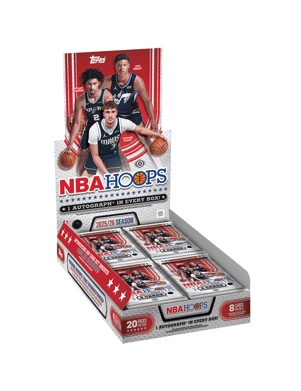 Topps Trading Cards 2025-26 Topps NBA Hoops Basketball Hobby Box