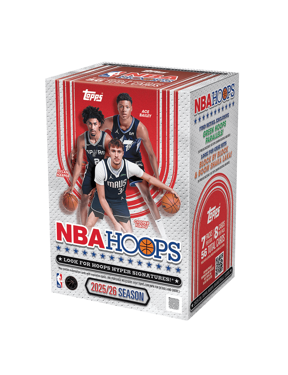 Topps Trading Cards 2025-26 Topps NBA Hoops Basketball Value Blaster Box