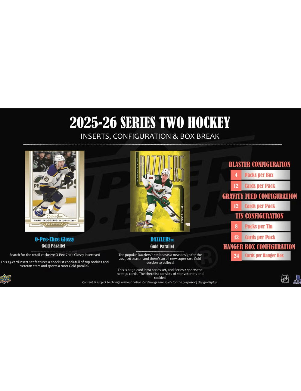 Upper Deck Cards 2025-26 Upper Deck NHL Series 2 Hockey Trading Card Blaster Pack