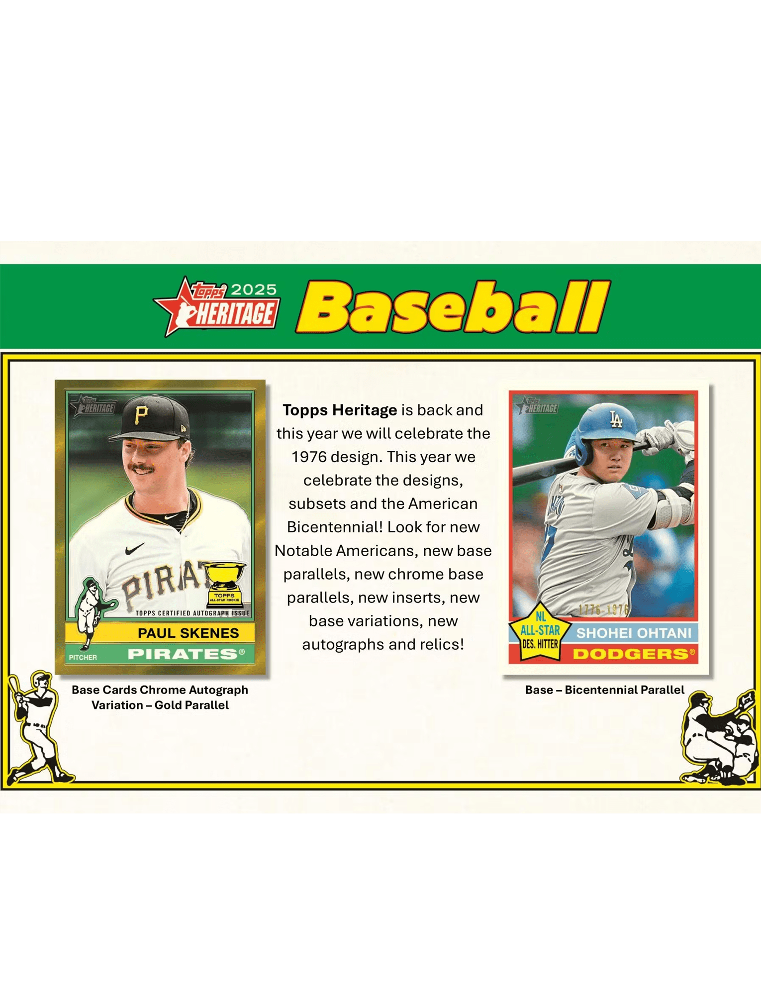 Topps Cards 2025 Topps MLB Heritage Baseball Trading Card Mega Pack