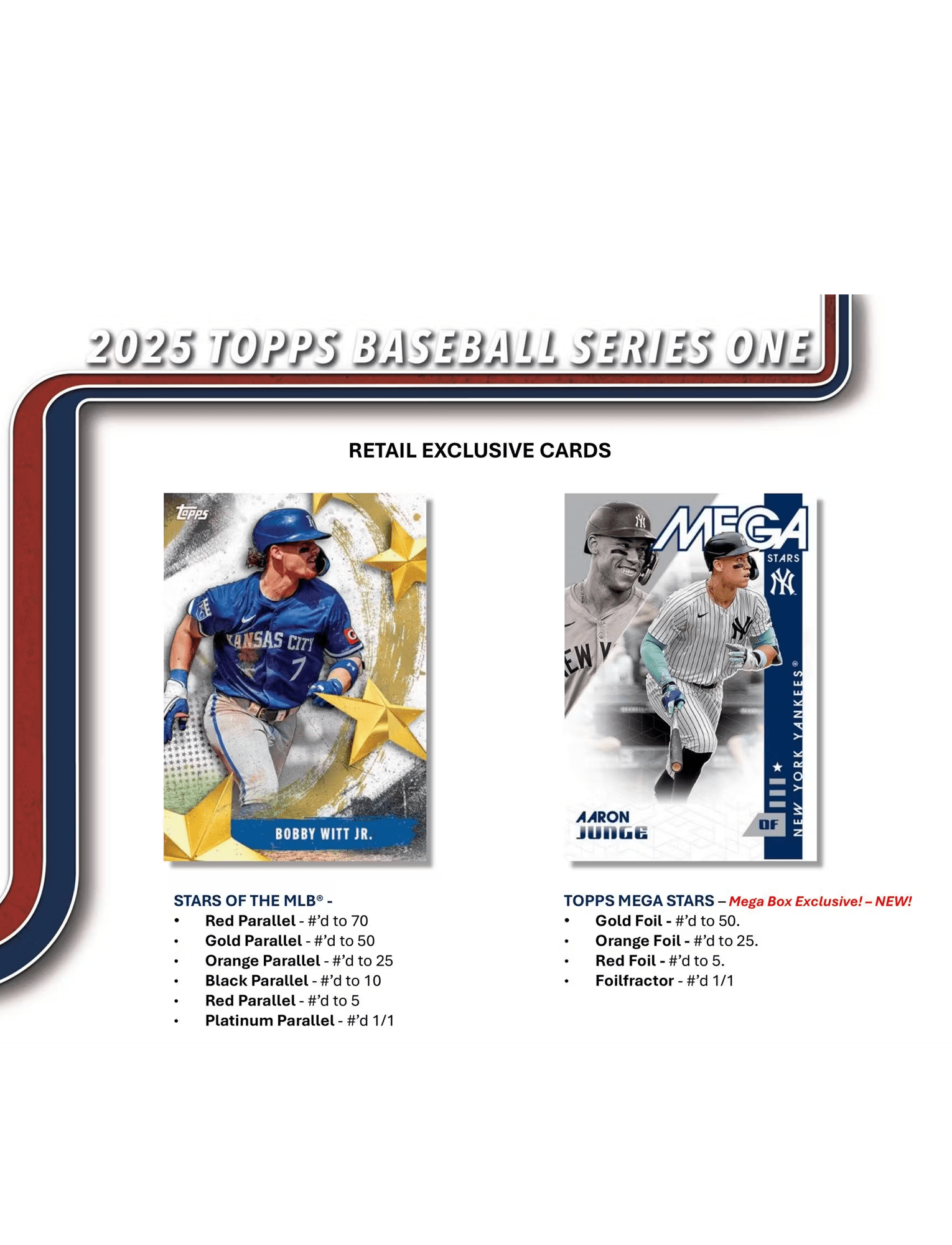 Topps Cards 2025 Topps MLB Series 1 Baseball Trading Card Retail Pack