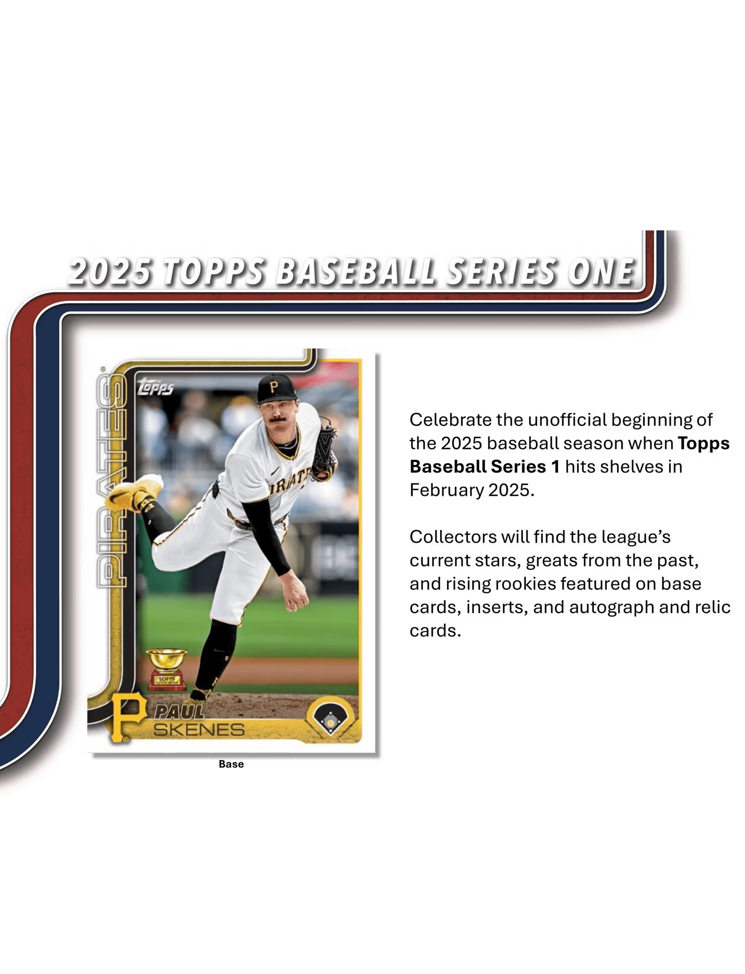Topps Cards 2025 Topps MLB Series 1 Baseball Trading Card Retail Pack