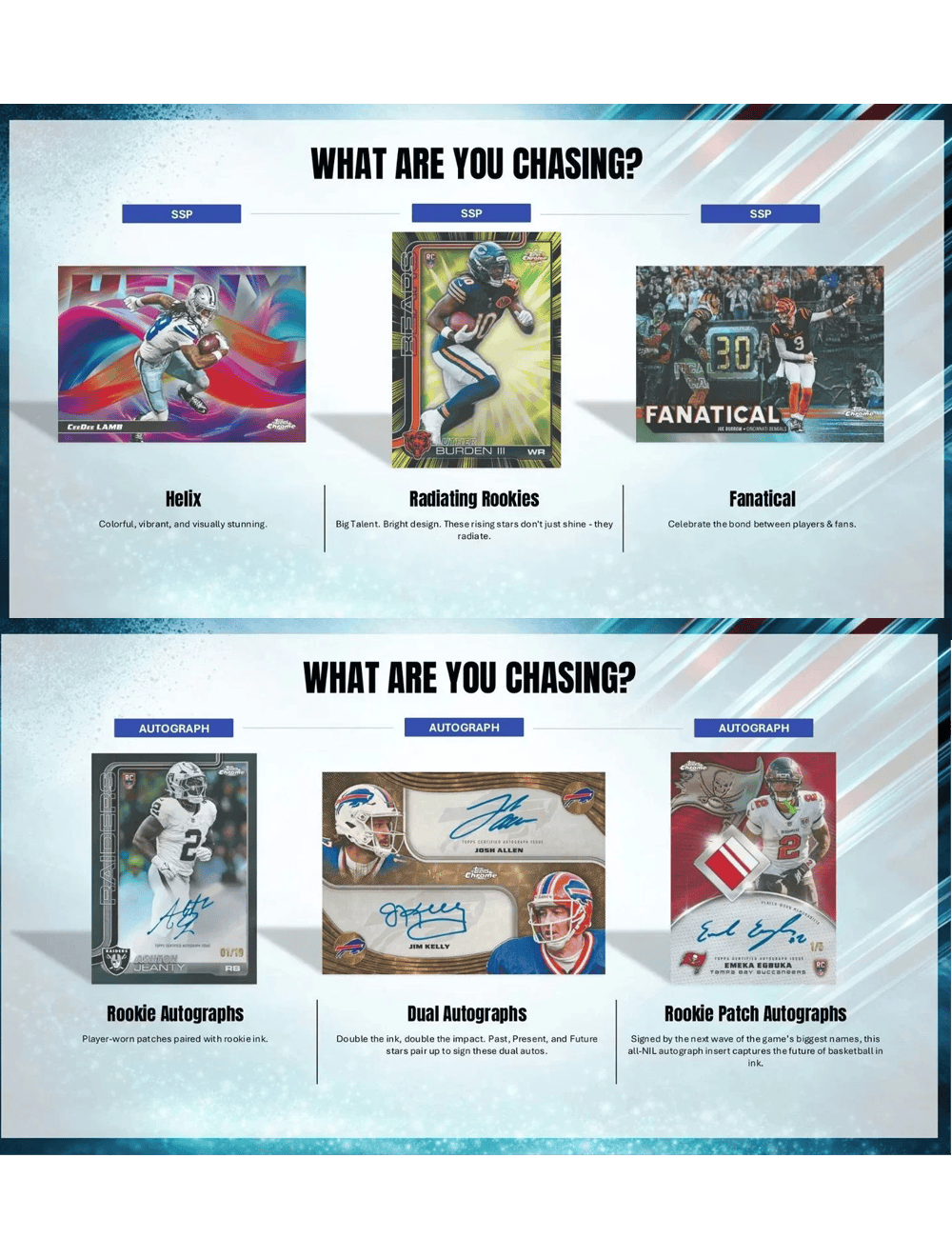 Topps Cards 2025 Topps NFL Chrome Football Trading Card Blaster Box