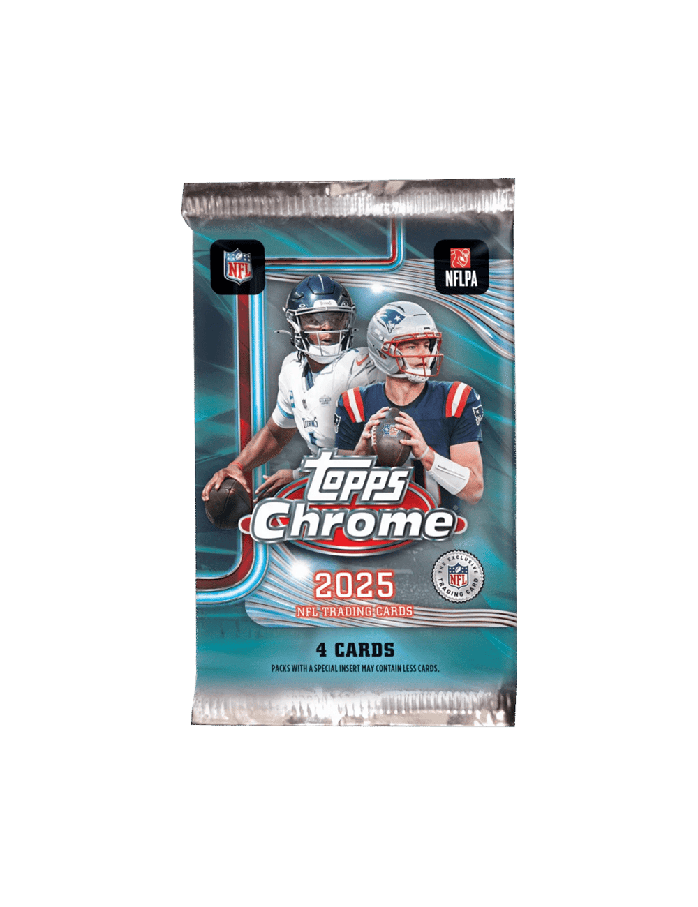 Topps Cards 2025 Topps NFL Chrome Football Trading Card Blaster Pack