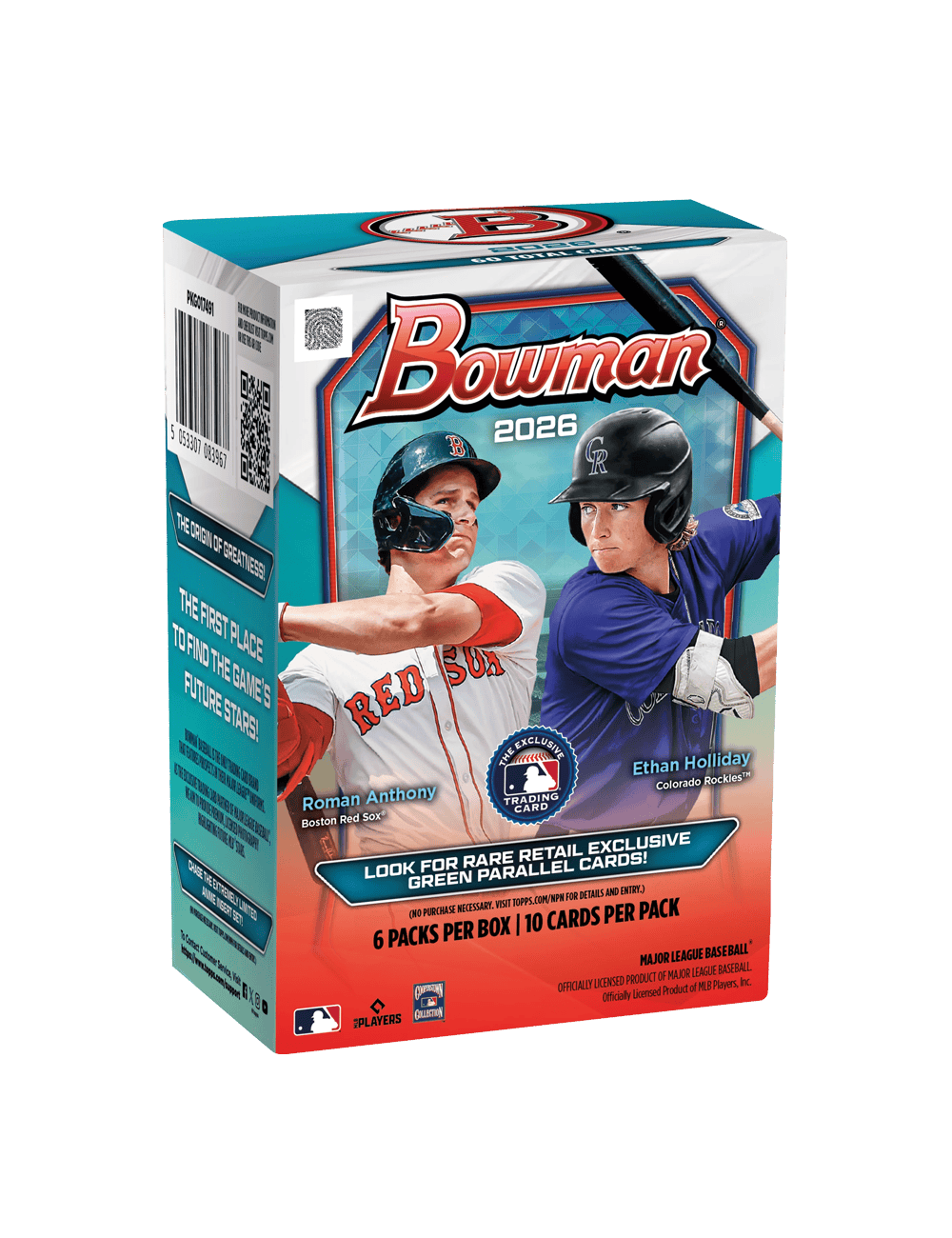 Topps Trading Cards 2026 Topps MLB Bowman Baseball Value Blaster Box