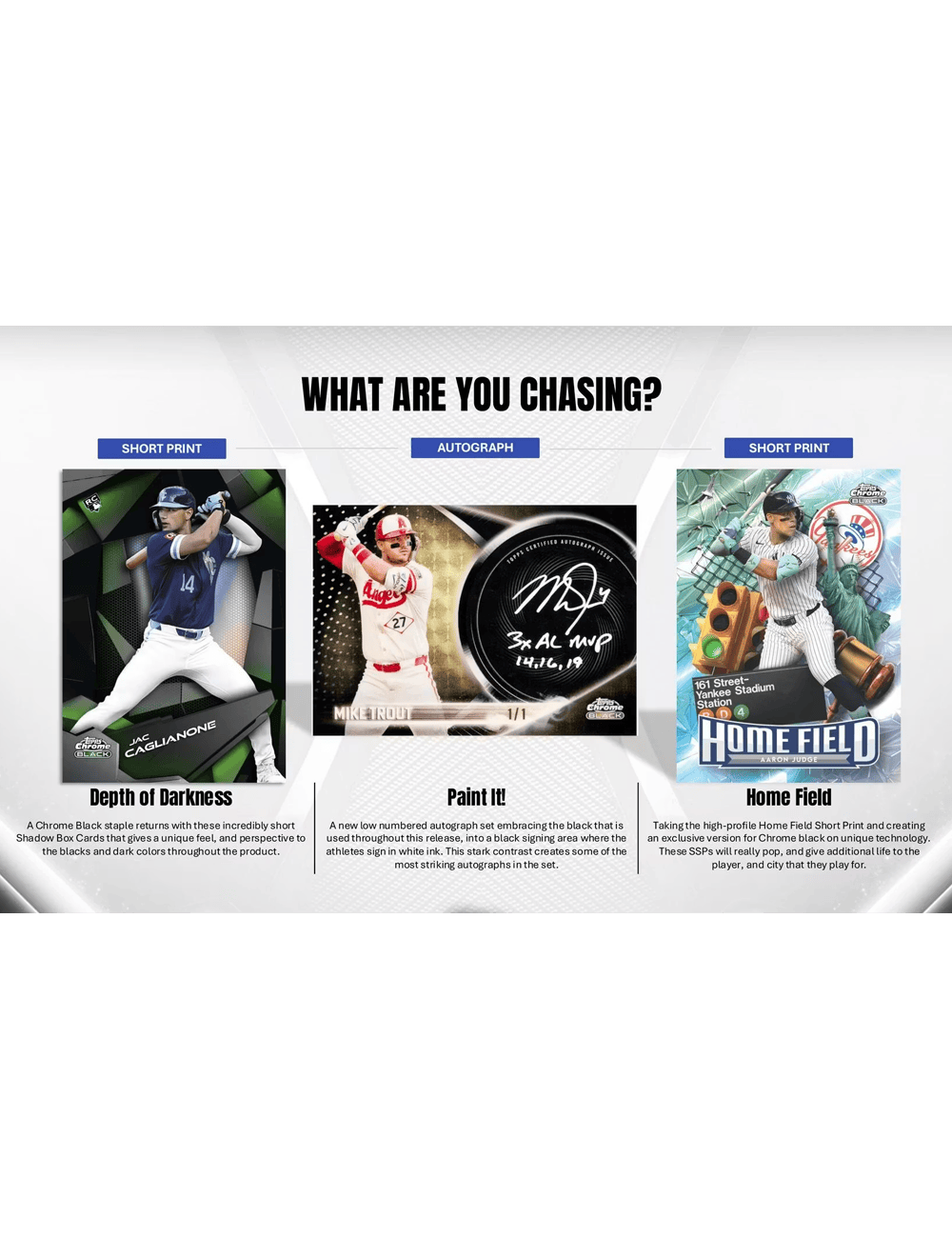 Topps Trading Cards 2026 Topps MLB Chrome Black Baseball Hobby Box