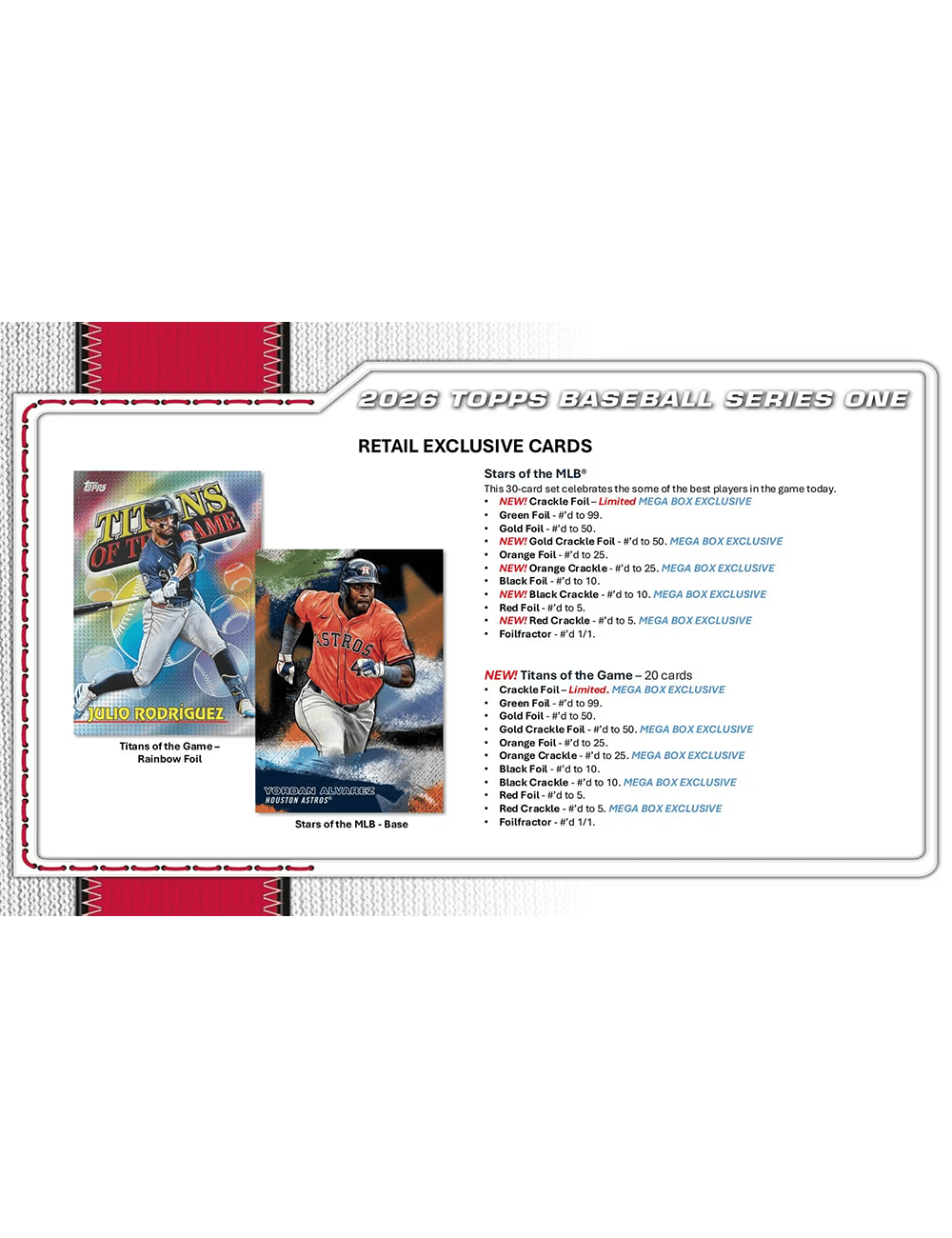 Topps Cards 2026 Topps MLB Series 1 Baseball Trading Card Blaster Box
