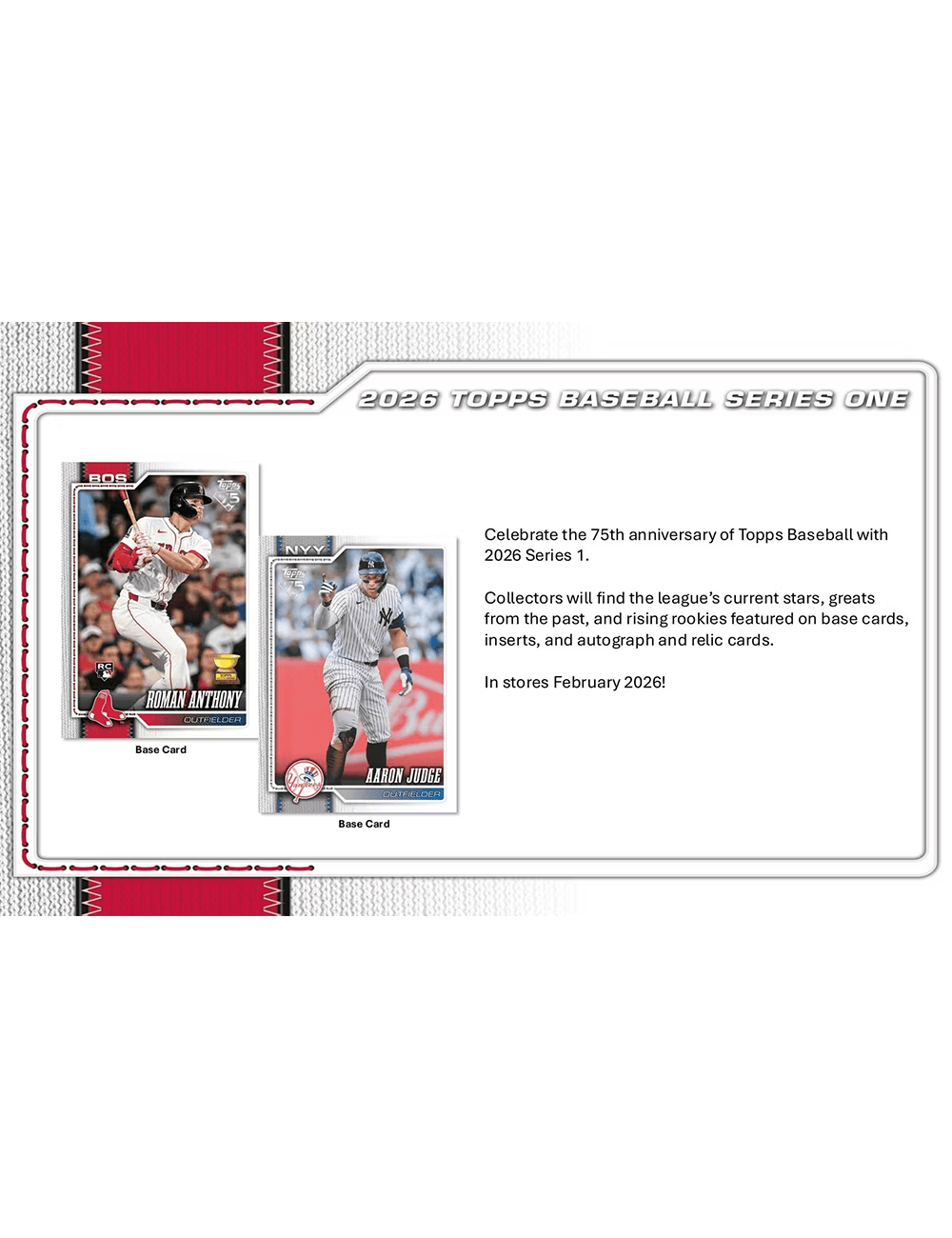 Topps Cards 2026 Topps MLB Series 1 Baseball Trading Card Super Box