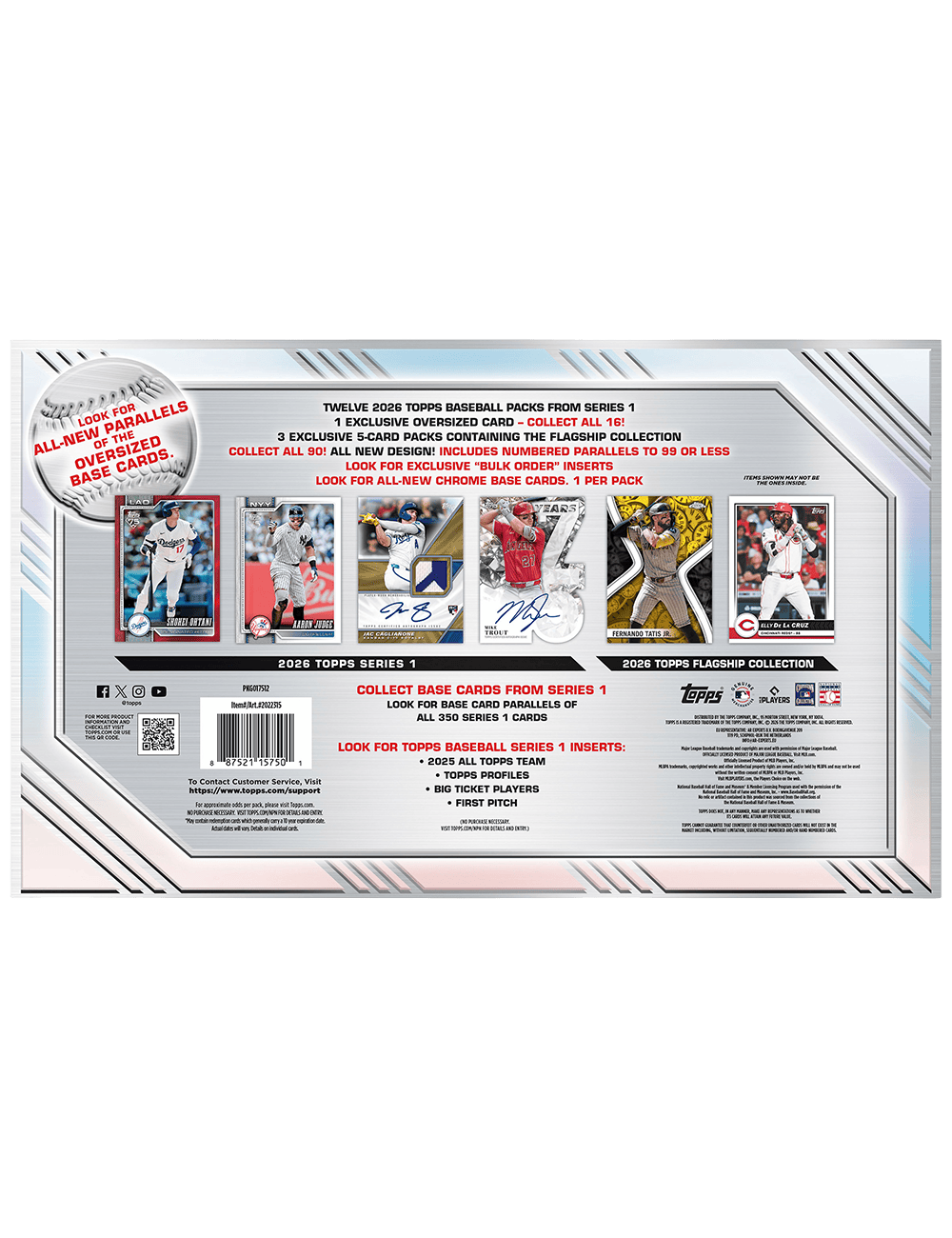 Topps Cards 2026 Topps MLB Series 1 Baseball Trading Card Super Box