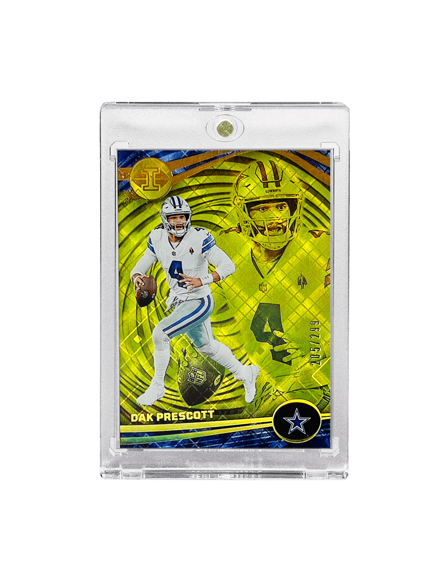 Dak Prescott Dallas Cowboys Panini NFL Illusions 23 Yellow /299 27 Card