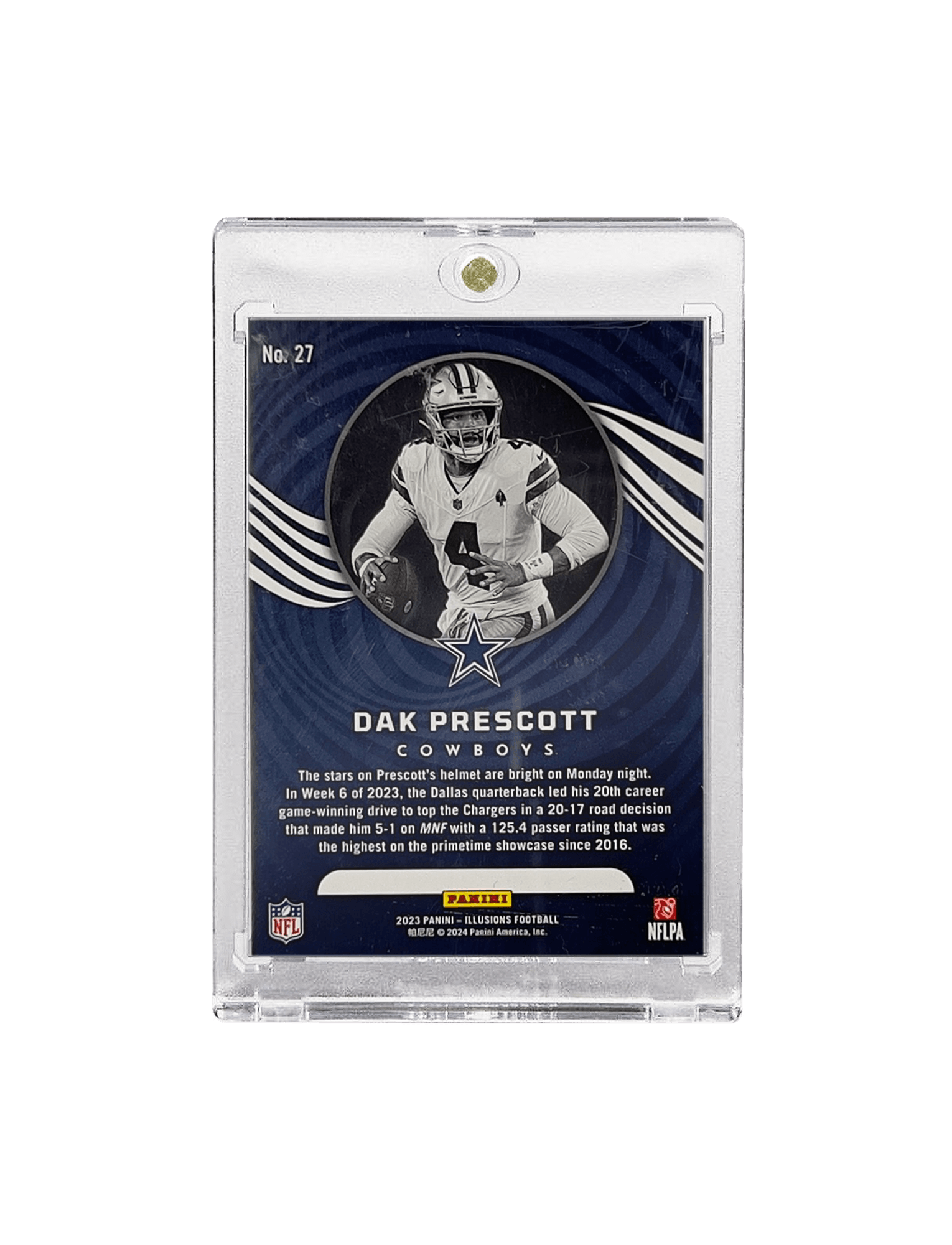 Dak Prescott Dallas Cowboys Panini NFL Illusions 23 Yellow /299 27 Card