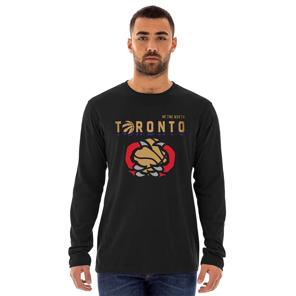 Toronto Raptors New Era NBA 24-25 City Edition Long Sleeve T-Shirt - Black