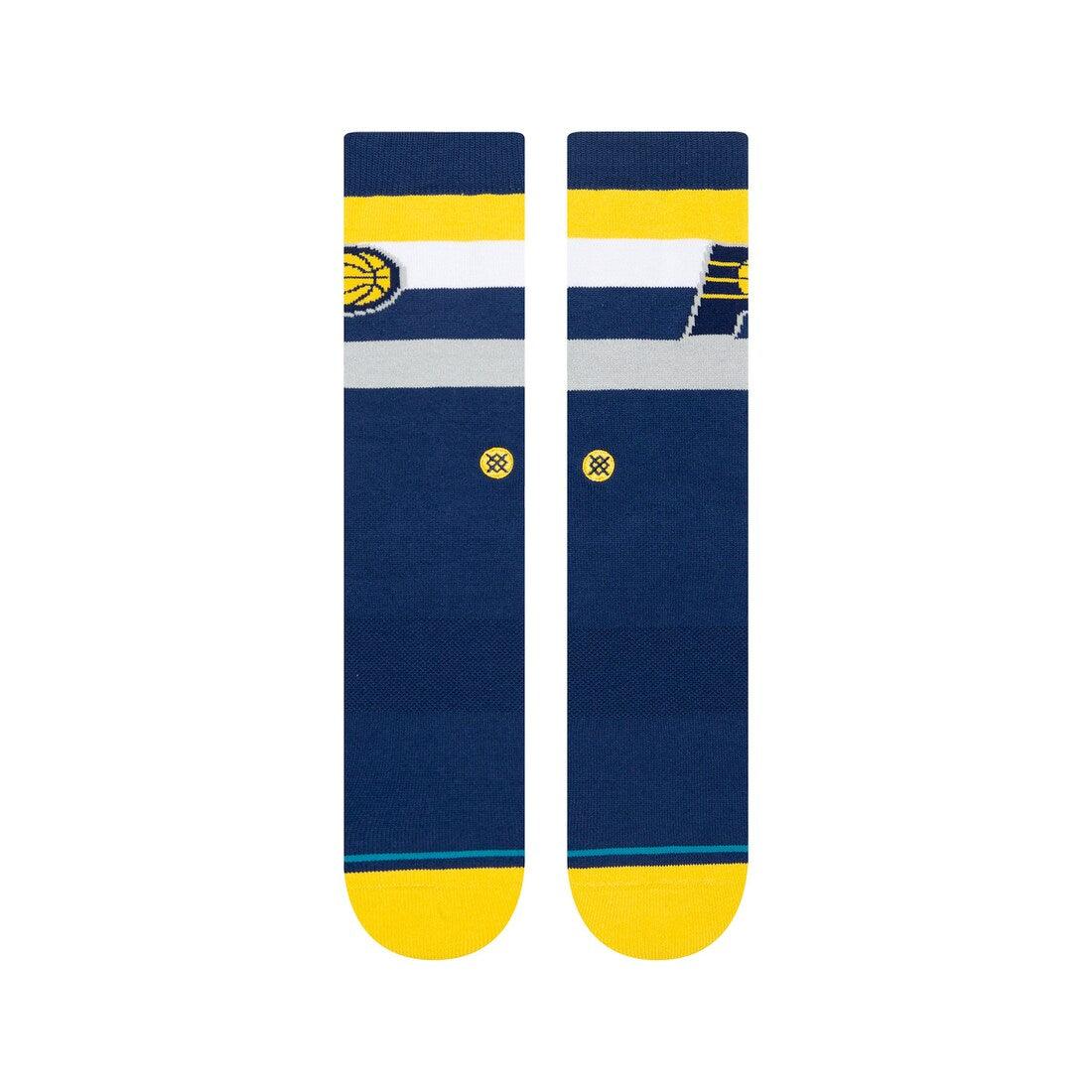 Indiana Pacers Stance NBA Team Stripe Crew Socks - Navy