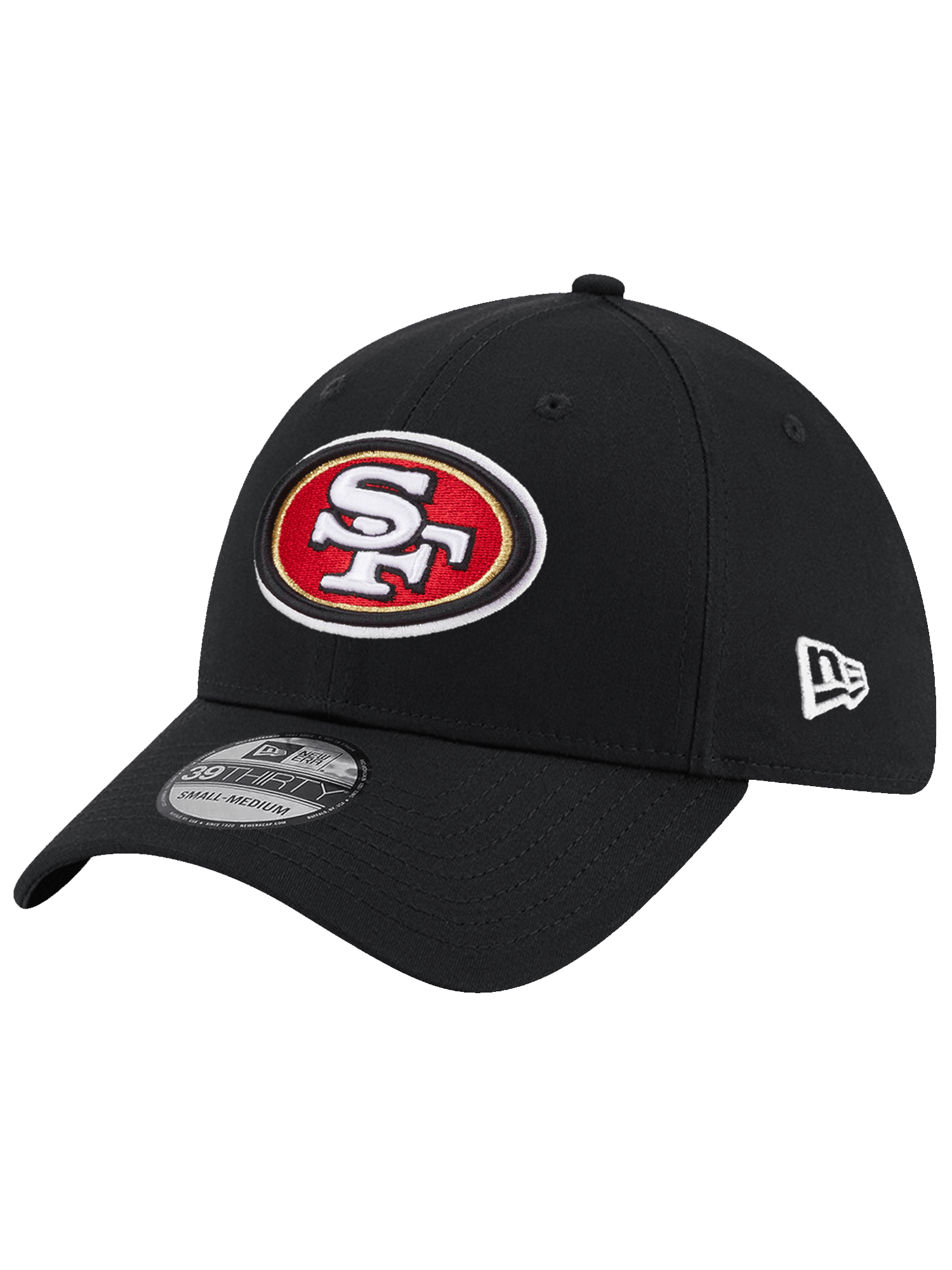 San Francisco 49ers New Era NFL Team 39THIRTY Stretch-Fit Hat - Black