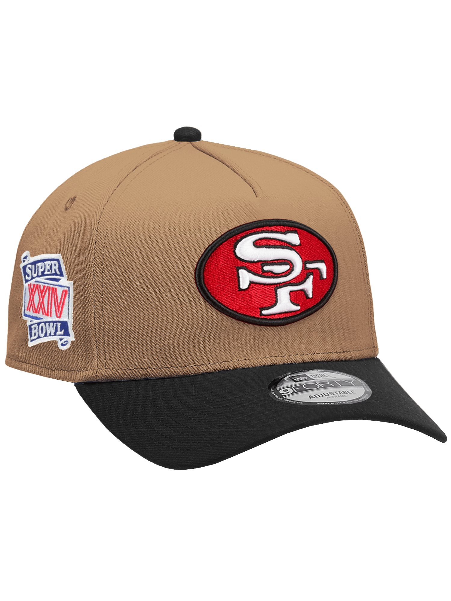 San Francisco 49ers New Era NFL Team 2T 9FORTY A-Frame Snapback Hat - Khaki