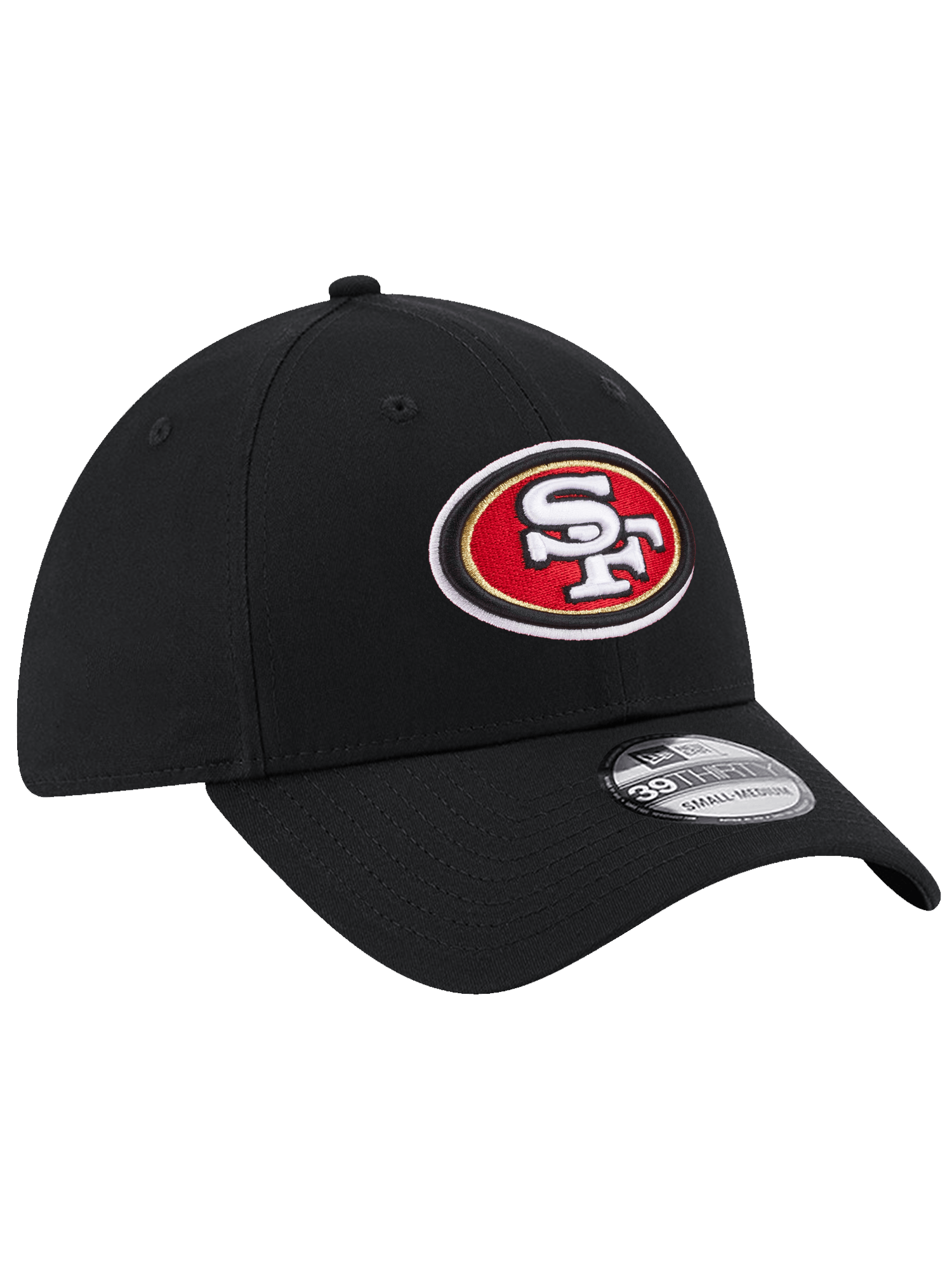San Francisco 49ers New Era NFL Team 39THIRTY Stretch-Fit Hat - Black