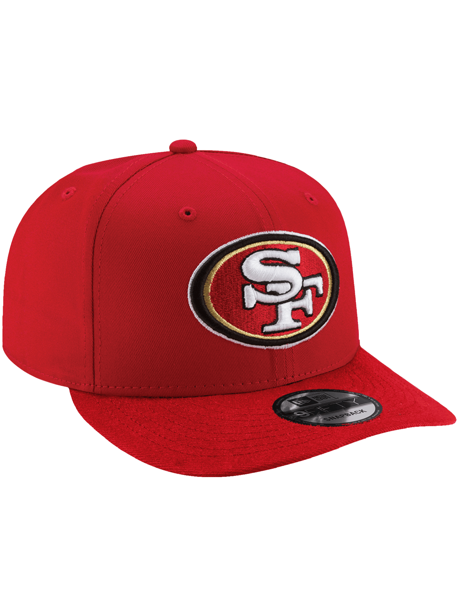 San Francisco 49ers New Era NFL Team 9FIFTY Pre-Curved Snapback Hat - Red