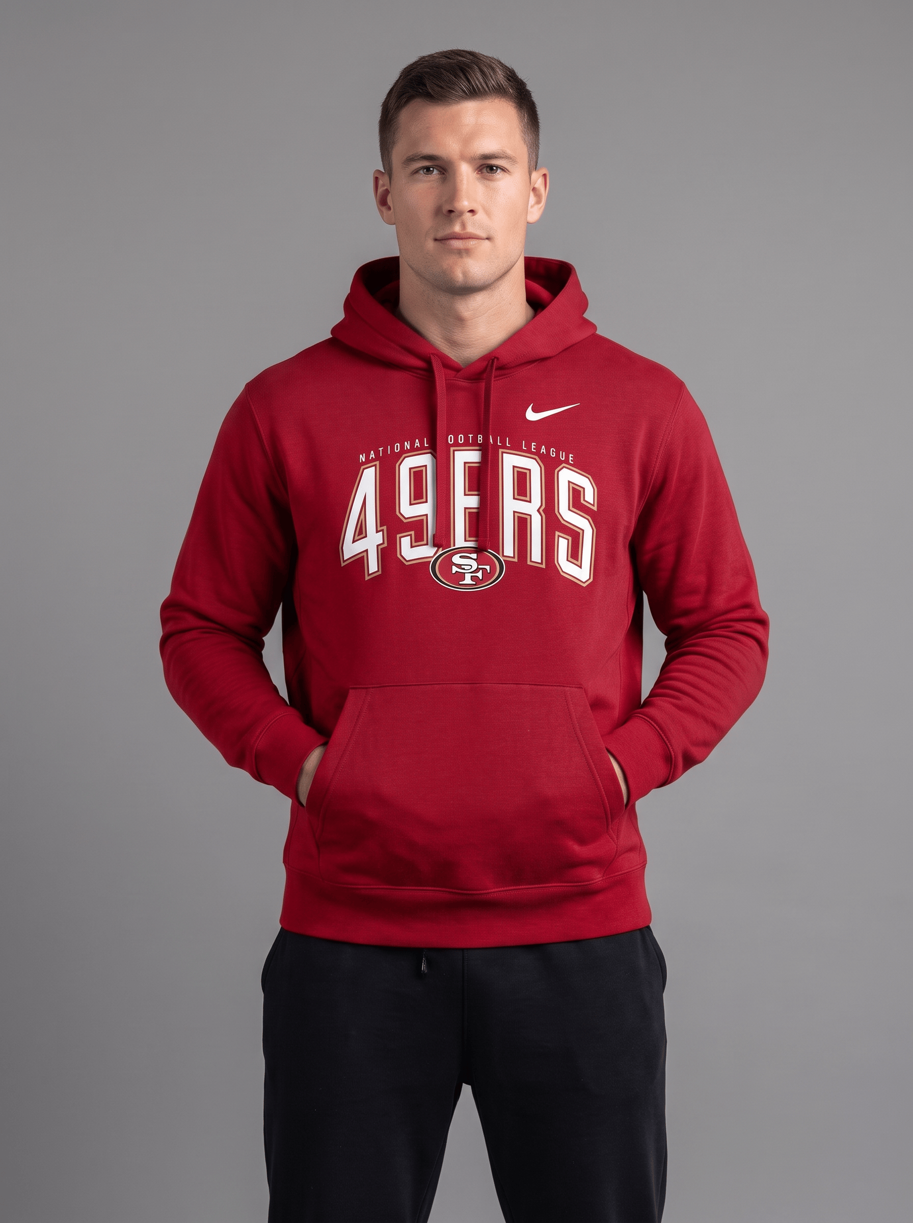 San Francisco 49ers Nike NFL Expect Victory Hoodie Jumper - Red