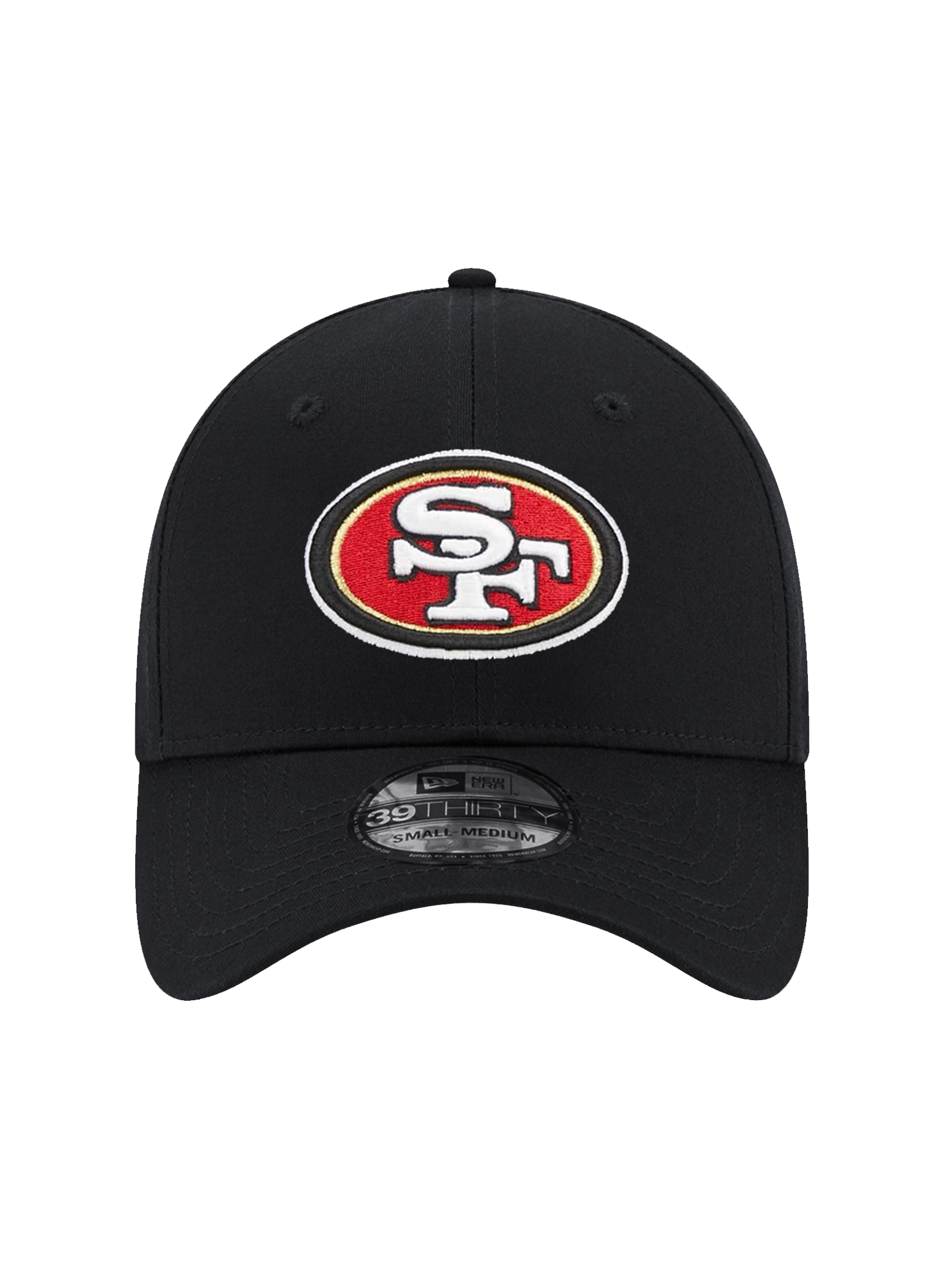 San Francisco 49ers New Era NFL Team 39THIRTY Stretch-Fit Hat - Black