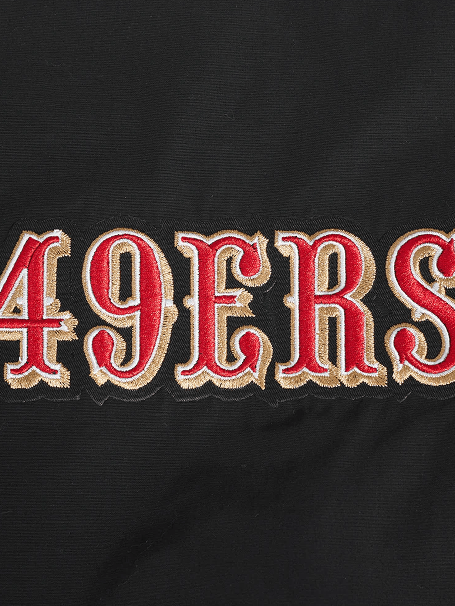 San Francisco 49ers Pro Standard NFL Woven Wind Zip Hoodie Jumper - Black