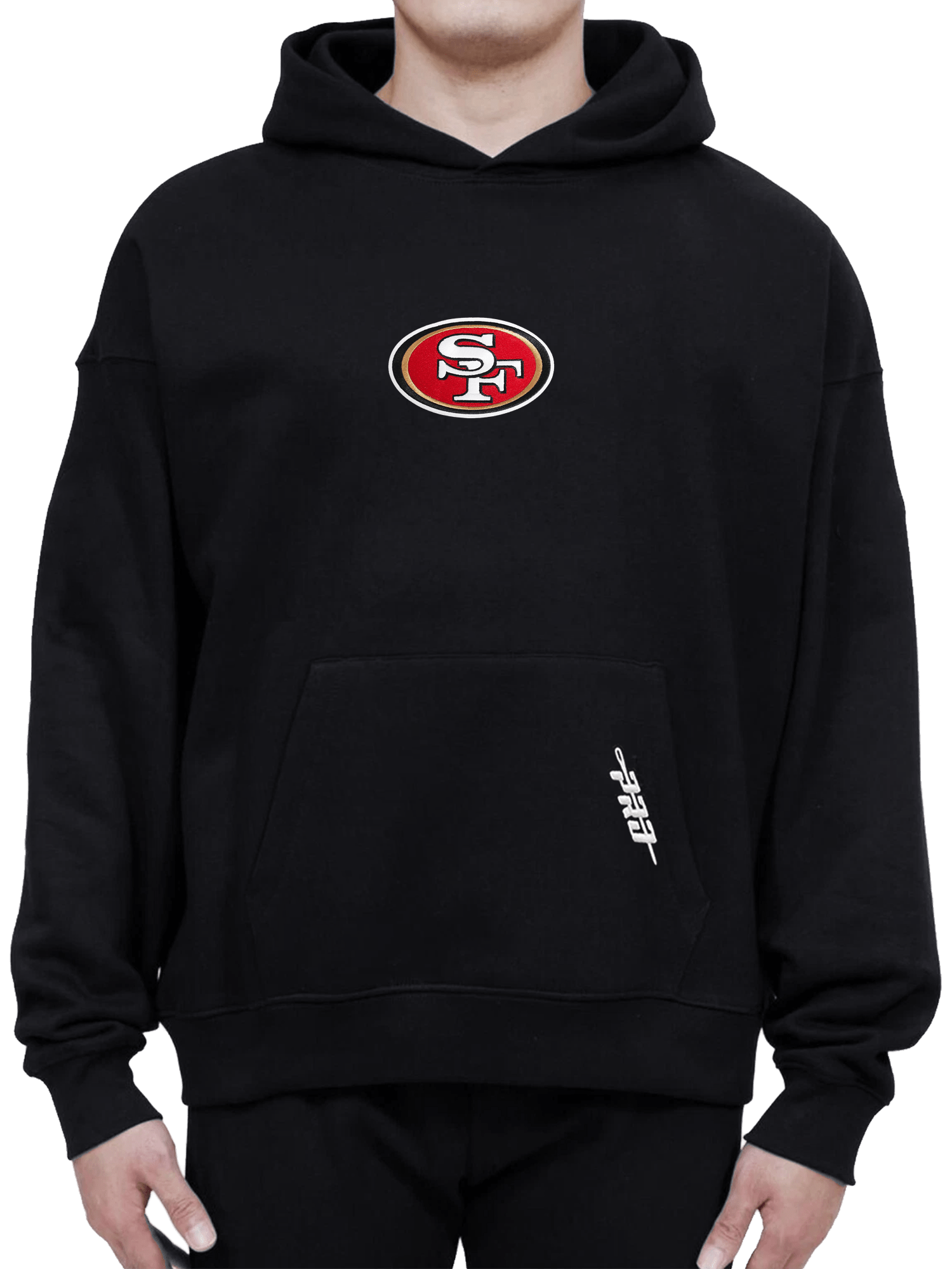 San Francisco 49ers Pro Standard NFL Icon Drop Shoulder Hoodie Jumper - Black