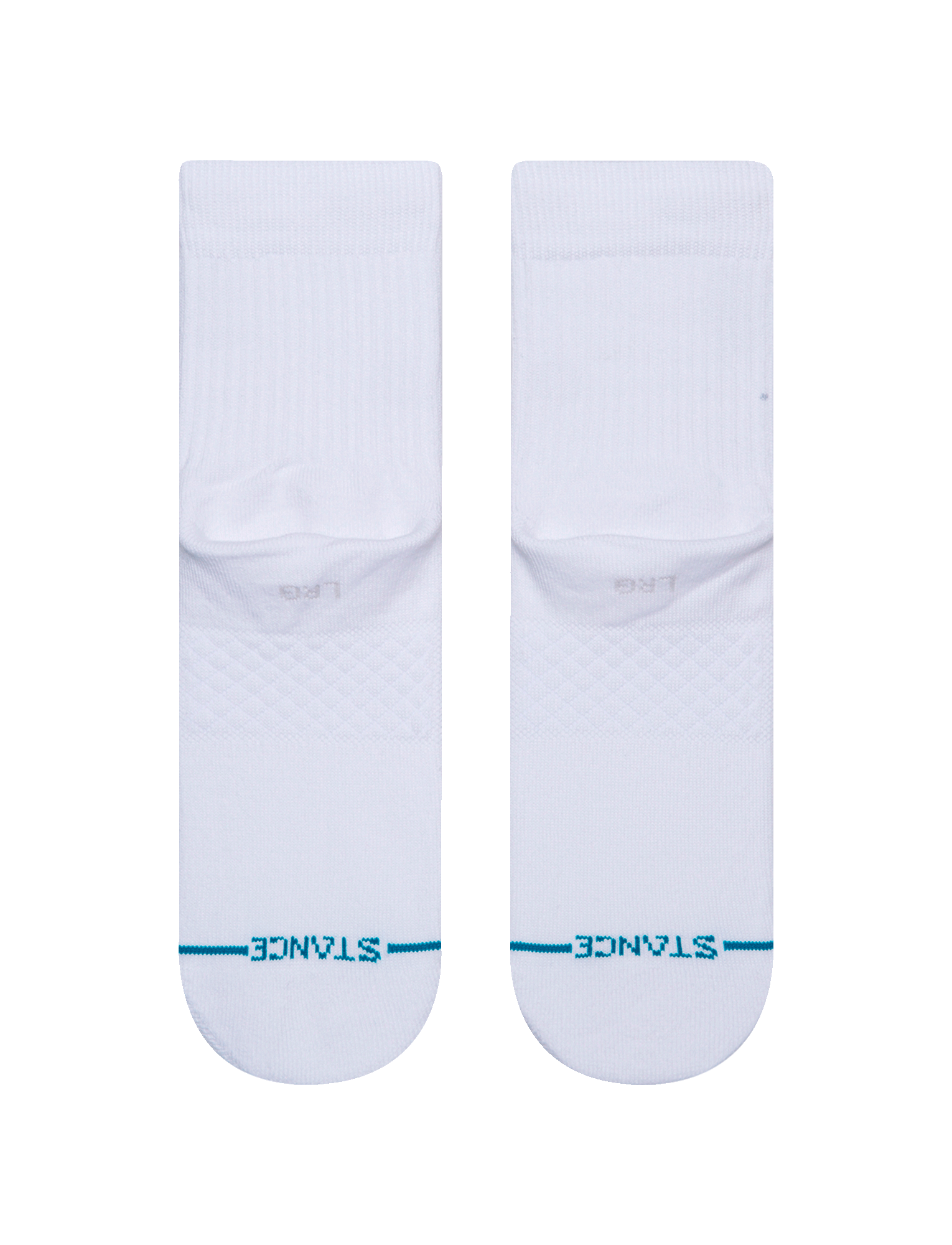 Mens NBA Logoman Stance Black & White Quarter Socks - White