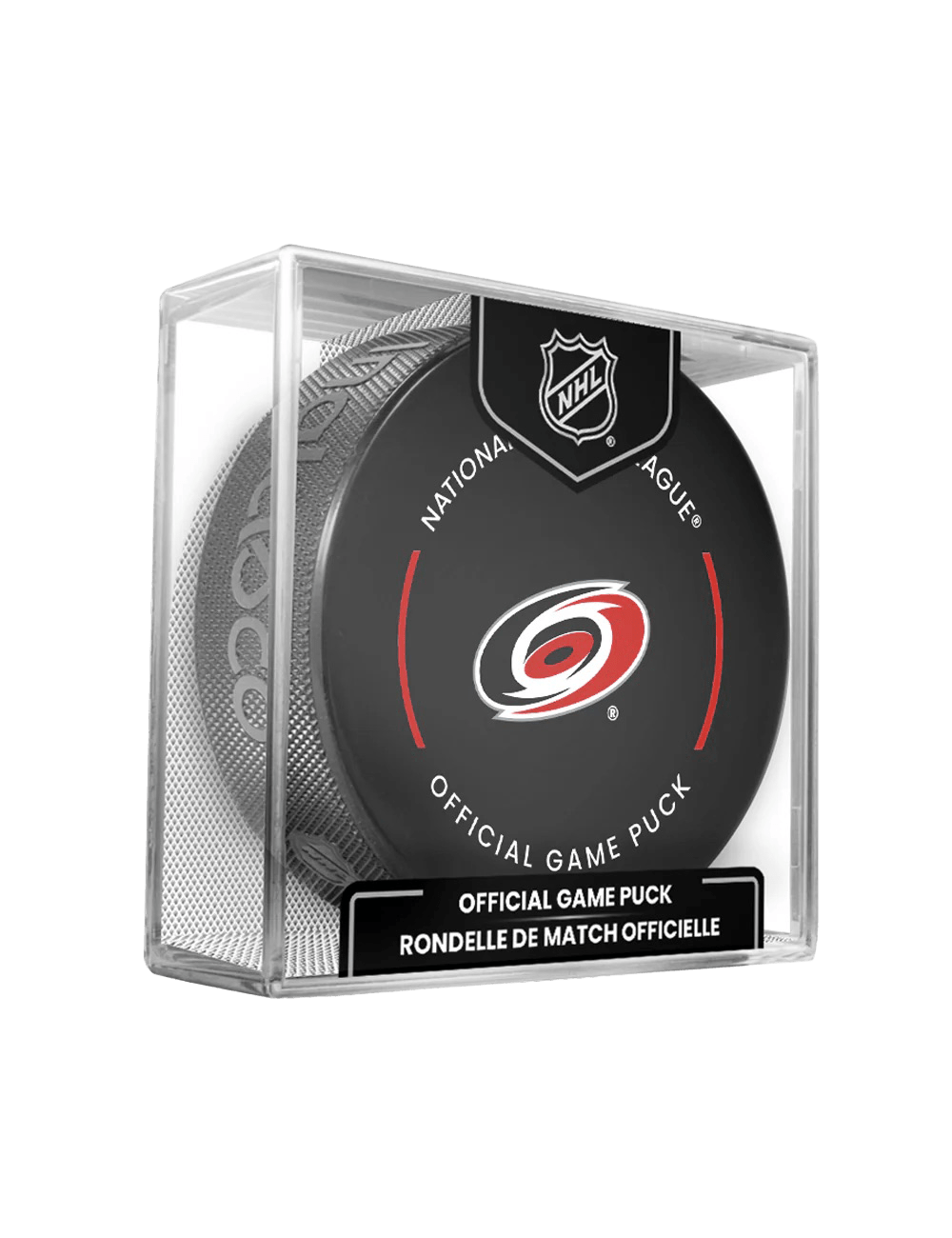 Carolina Hurricanes Inglasco NHL 25-26 Official Game Hockey Puck In Cube