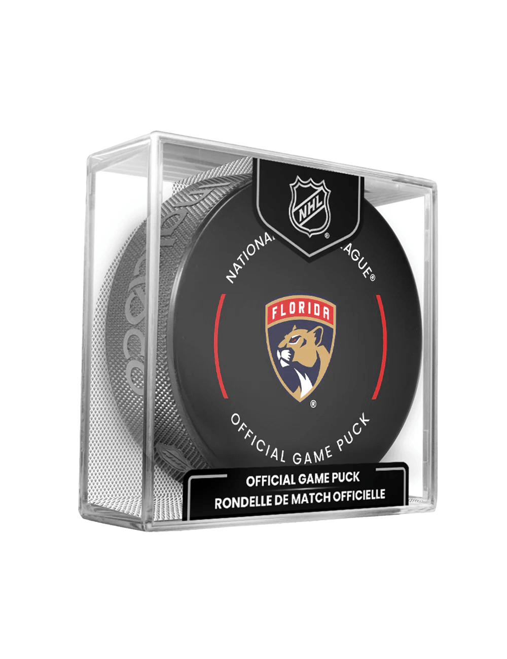 Florida Panthers Inglasco NHL 25-26 Official Game Hockey Puck In Cube