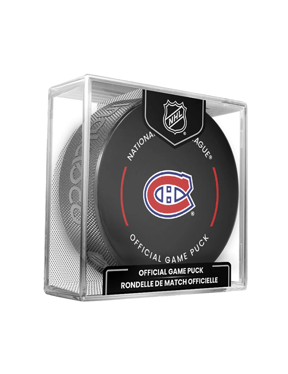 Montreal Canadiens Inglasco NHL 25-26 Official Game Hockey Puck In Cube