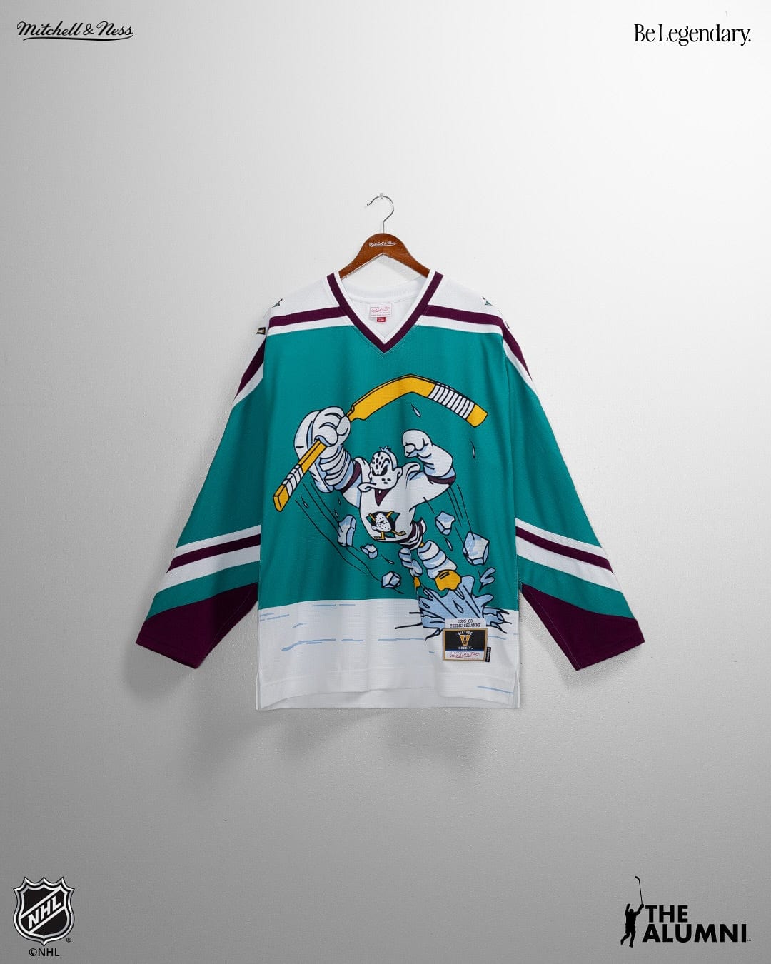 Teemu Selanne Anaheim Ducks Mitchell & Ness NHL 96 Alt Power Play Jersey - Teal