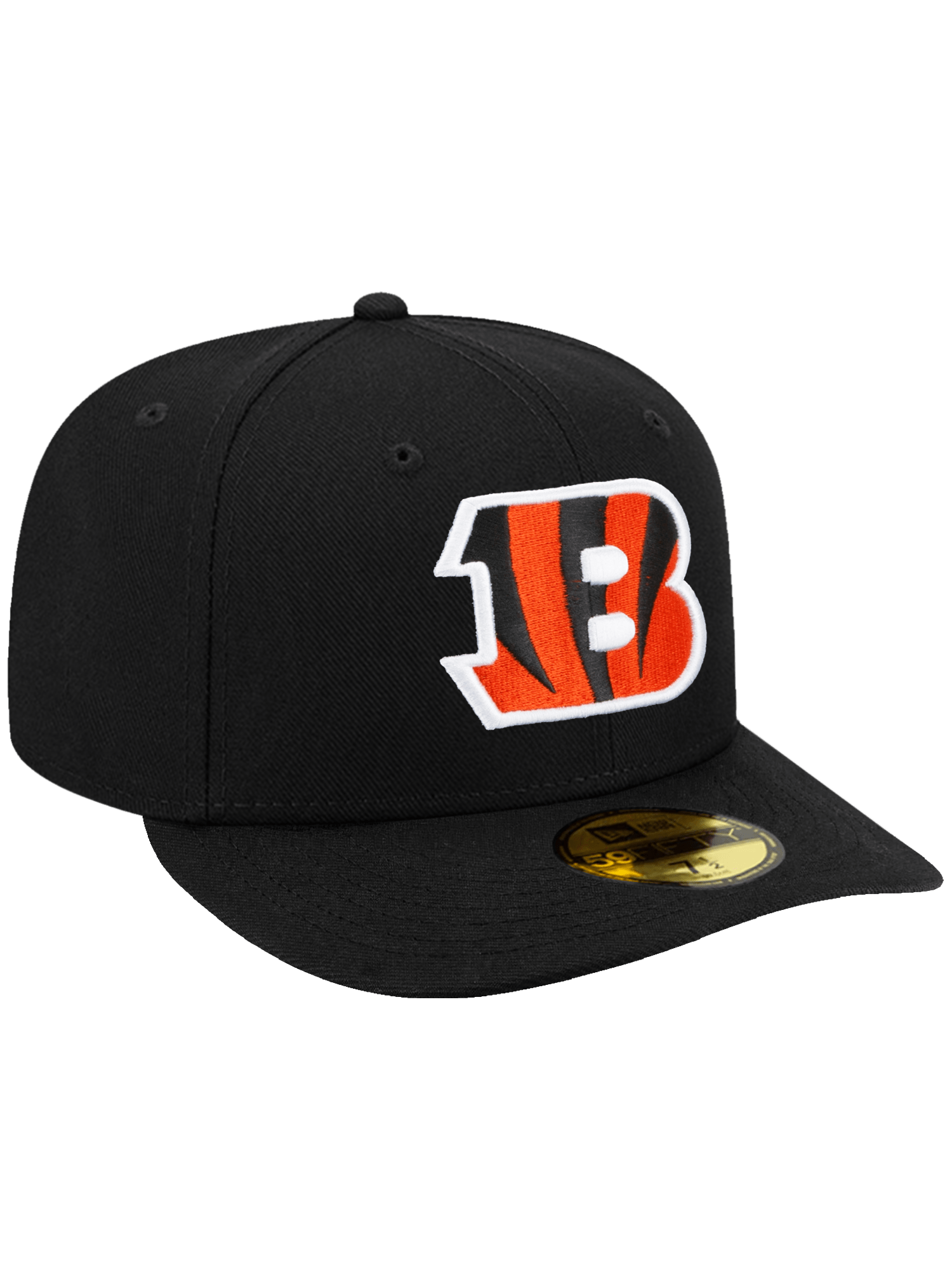 Cincinnati Bengals New Era NFL Team Pre-Curved 59FIFTY Fitted Hat - Black