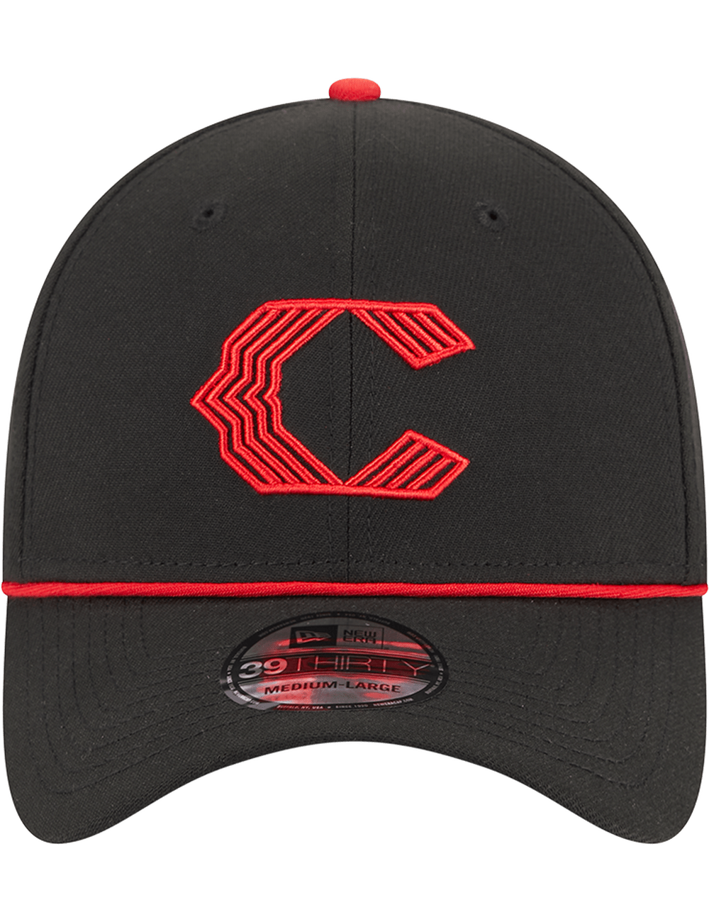 Cincinnati Reds New Era MLB City Connect 39THIRTY Stretch-Fit Hat - Black