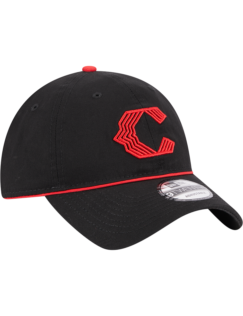 Cincinnati Reds New Era MLB City Connect 9TWENTY Strapback Hat - Black