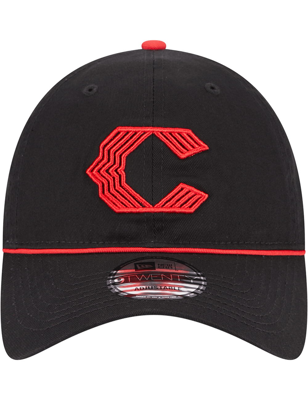 Cincinnati Reds New Era MLB City Connect 9TWENTY Strapback Hat - Black