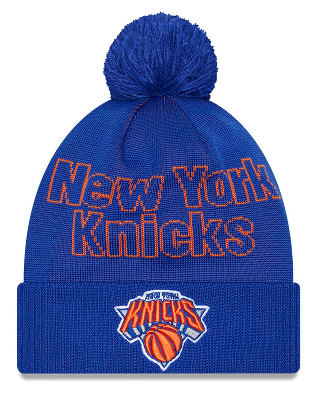 New York Knicks New Era NBA 23 Draft Knit Beanie - Blue