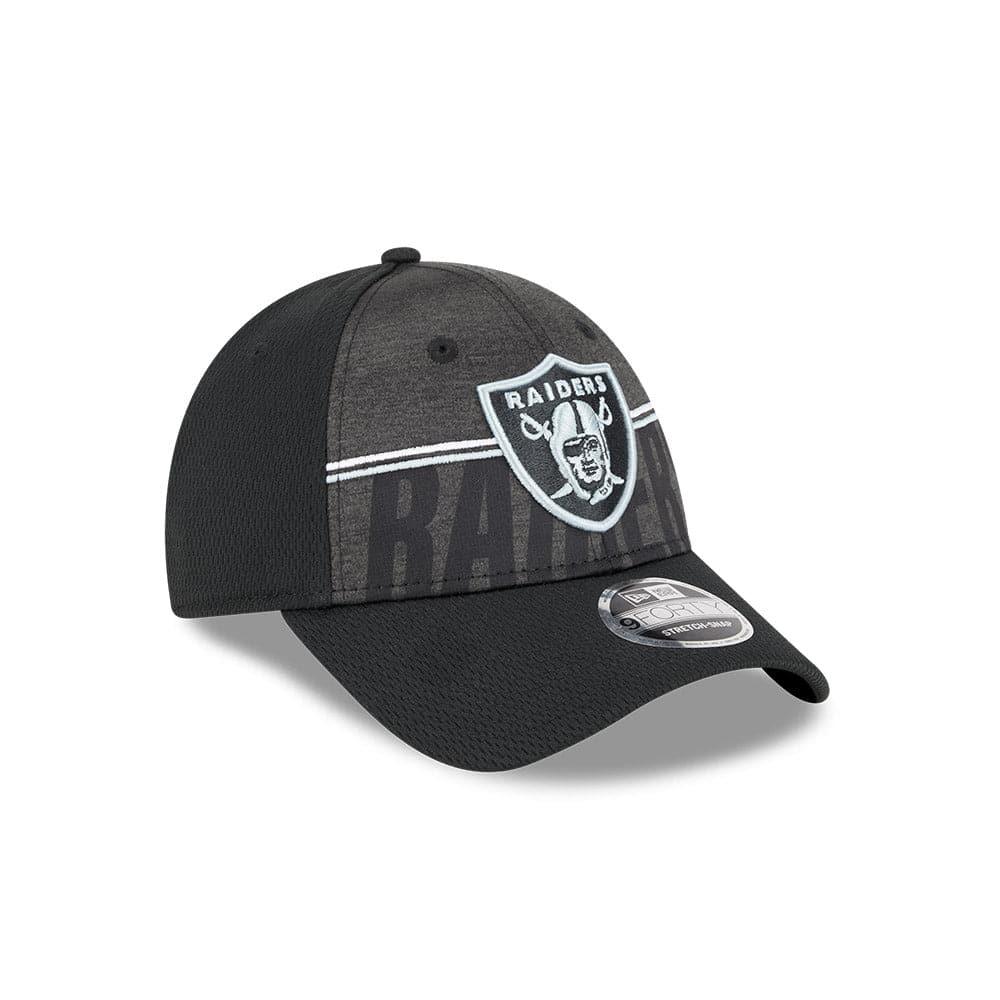 Youths Las Vegas Raiders New Era NFL 23 Training Camp 9FORTY Snapback Hat - Black
