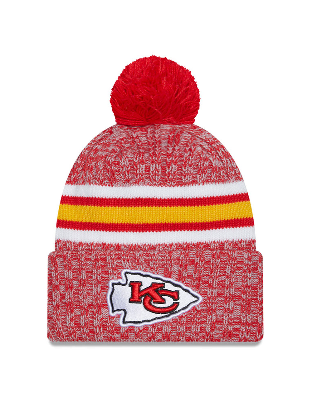 Kansas City Chiefs New Era NFL 23 Sideline Pom Knit Beanie