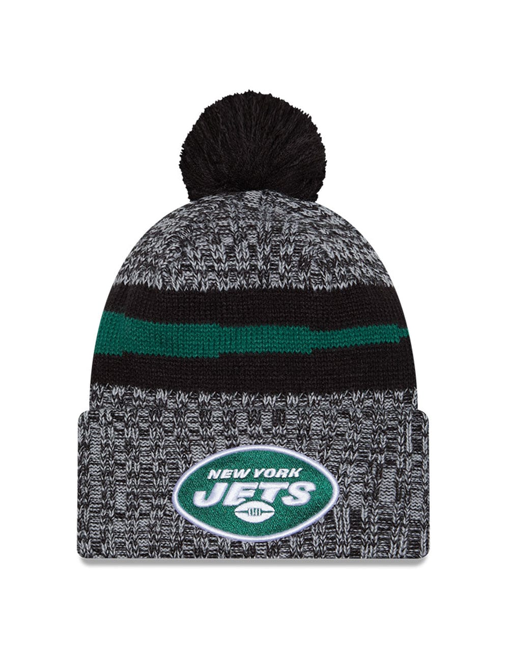 New York Jets New Era NFL 23 Sideline Pom Knit Beanie