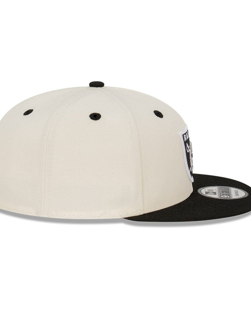 Las Vegas Raiders New Era NFL 2 Tone 9FIFTY Snapback Hat - Chrome White