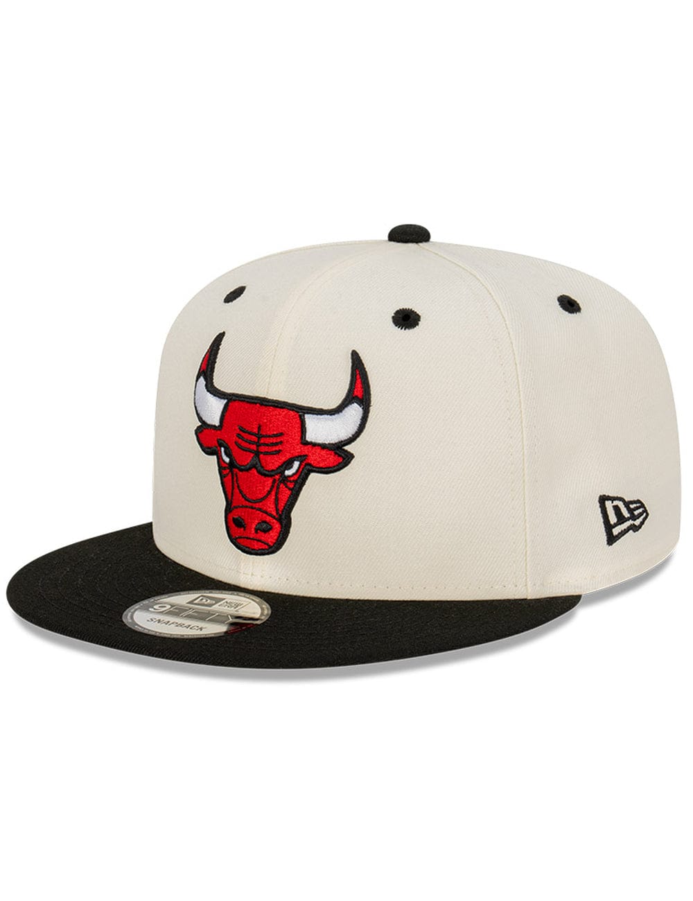 Chicago Bulls New Era NBA 2 Tone 9FIFTY Snapback Hat - Chrome White