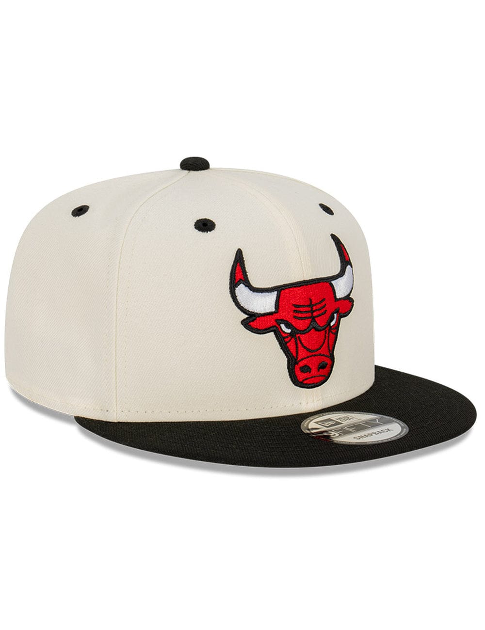 Chicago Bulls New Era NBA 2 Tone 9FIFTY Snapback Hat - Chrome White