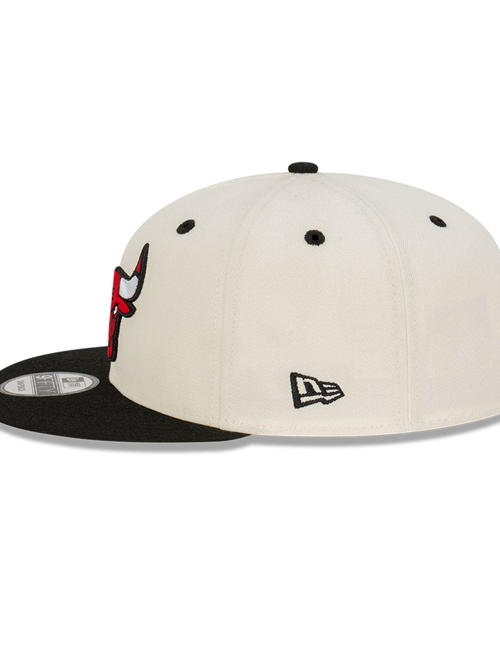 Chicago Bulls New Era NBA 2 Tone 9FIFTY Snapback Hat - Chrome White