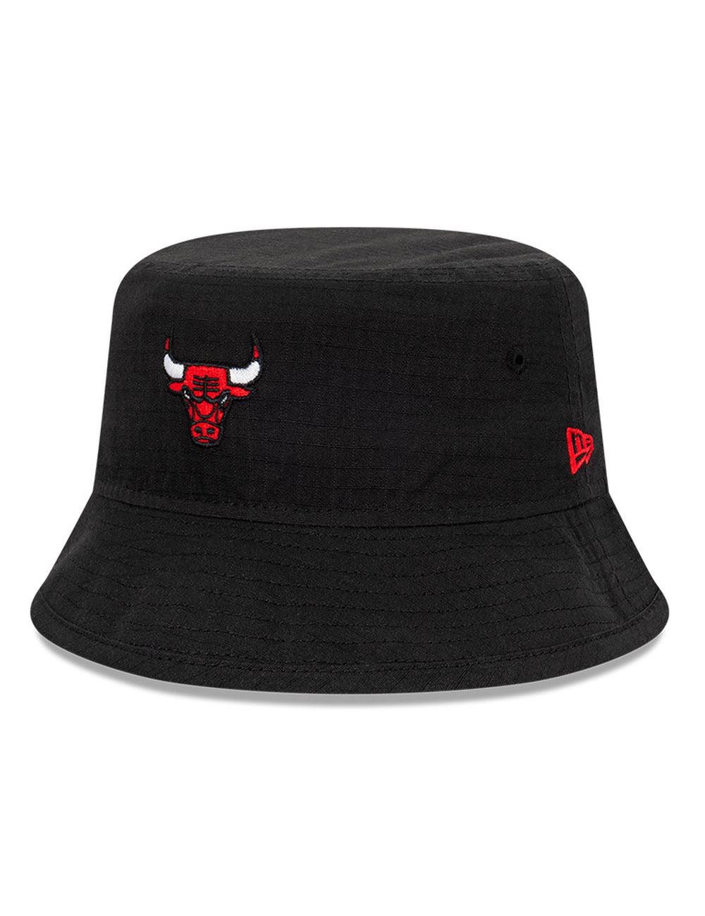 Chicago Bulls New Era NBA Ripstop Midi Bucket Hat - Black