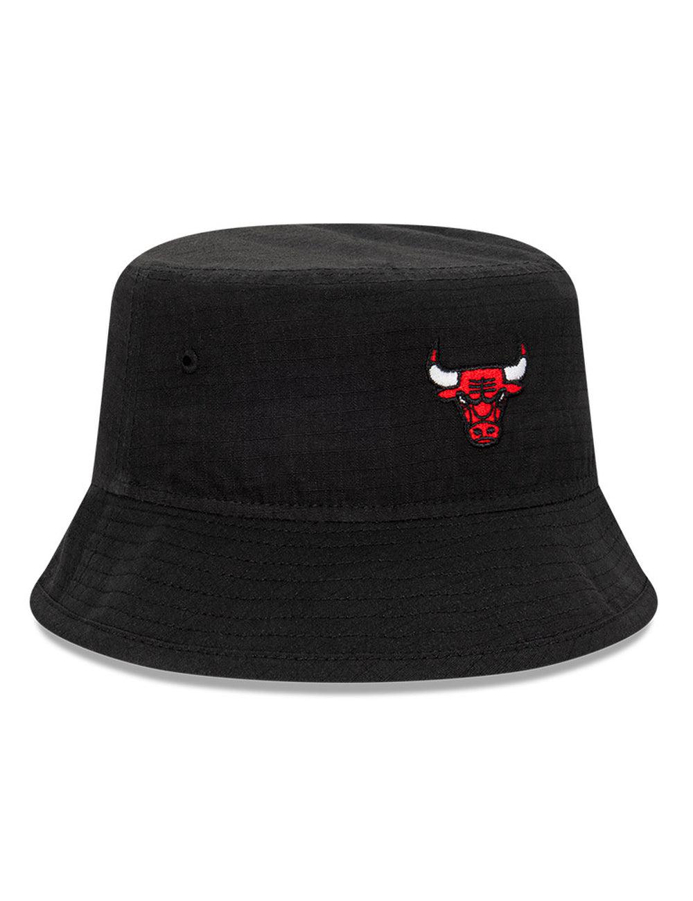 Chicago Bulls New Era NBA Ripstop Midi Bucket Hat - Black