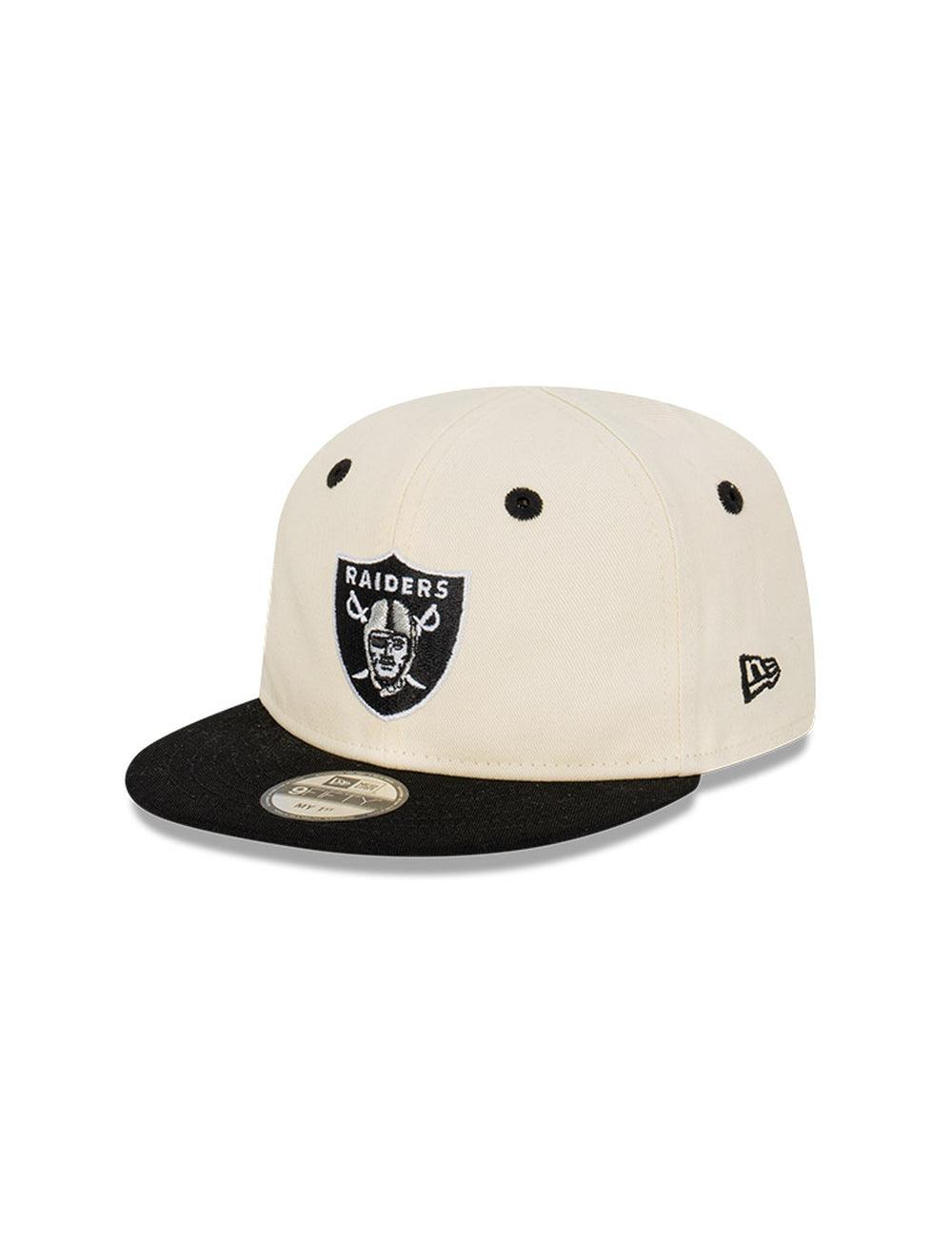 Infants Las Vegas Raiders New Era NFL 2 Tone My 1st 9FIFTY Snapback Hat - Chrome White