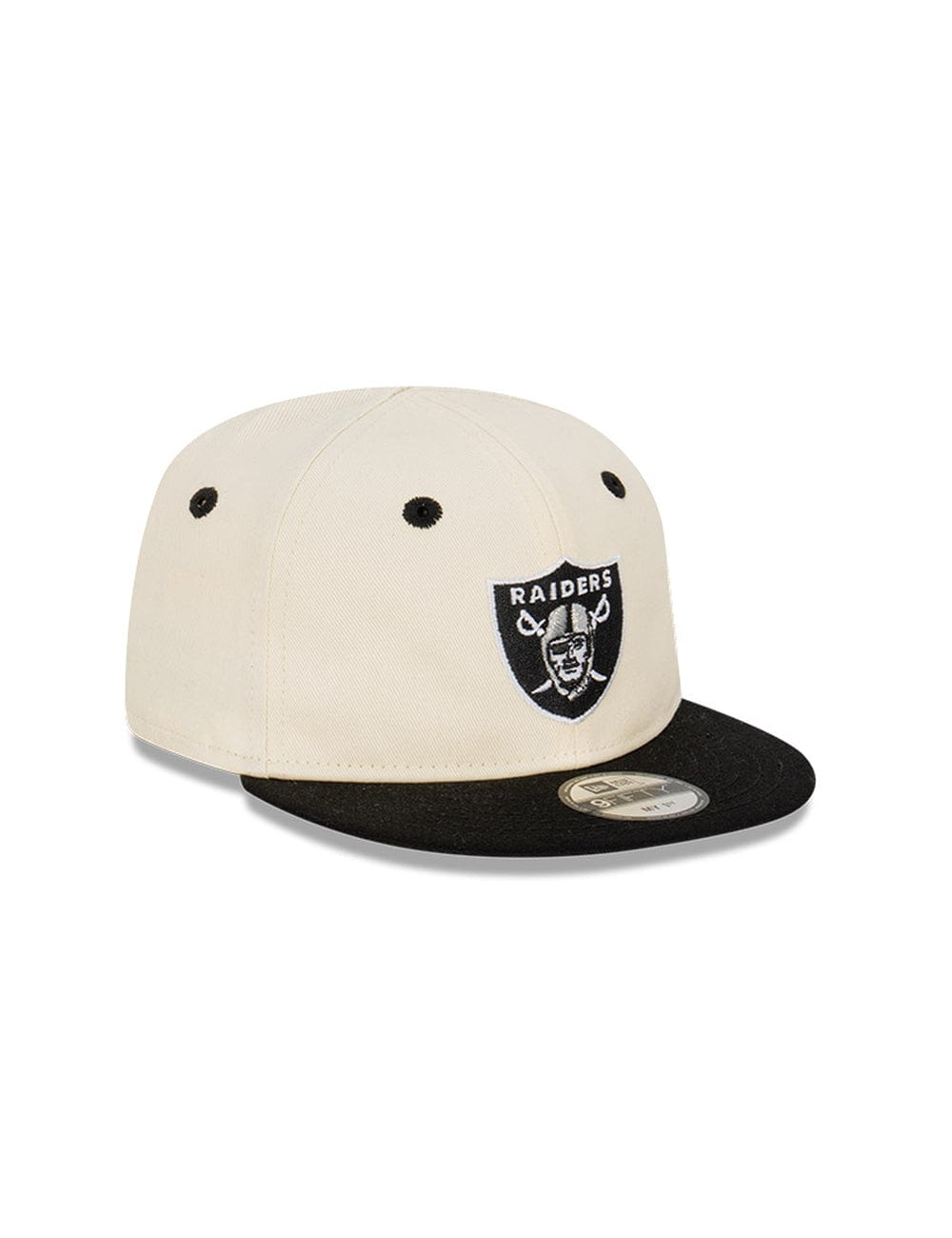 Infants Las Vegas Raiders New Era NFL 2 Tone My 1st 9FIFTY Snapback Hat - Chrome White