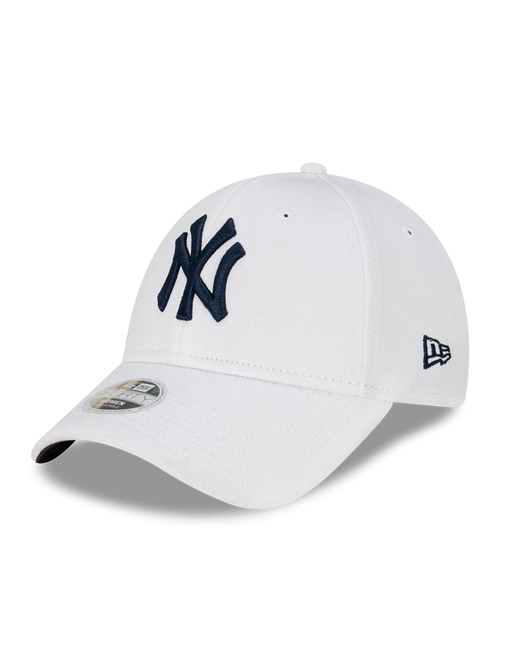 Womens New York Yankees New Era MLB Optic Performance 9FORTY Strapback Hat - White