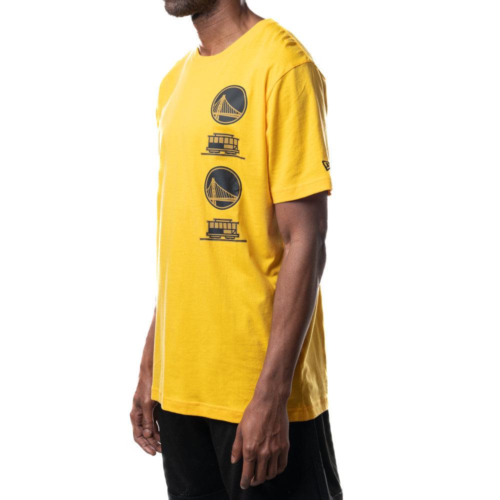 Golden State Warriors New Era NBA 24 City Edition T-Shirt - Yellow